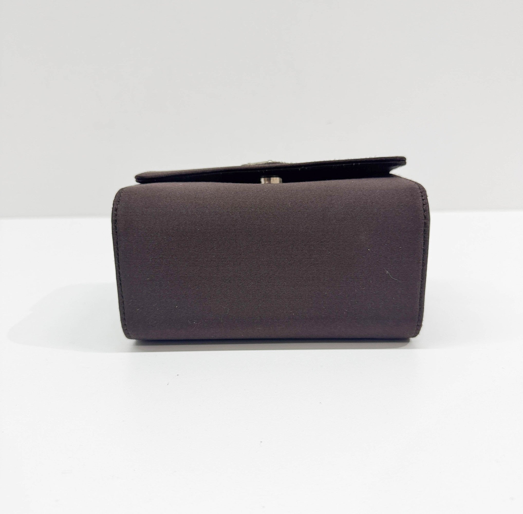 Brown Satin Hand Bag