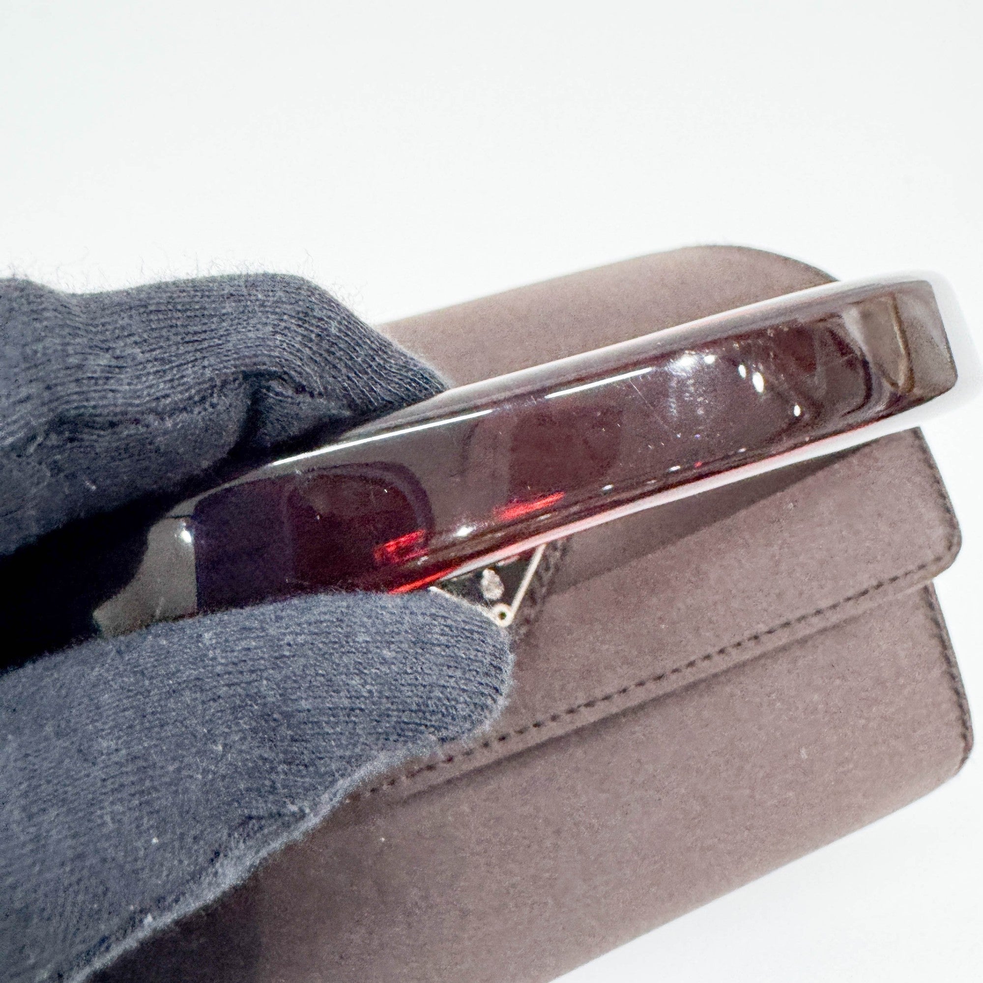 Brown Satin Hand Bag