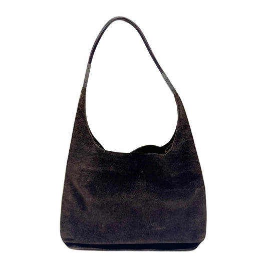 Brown Suede Shoulder Bag