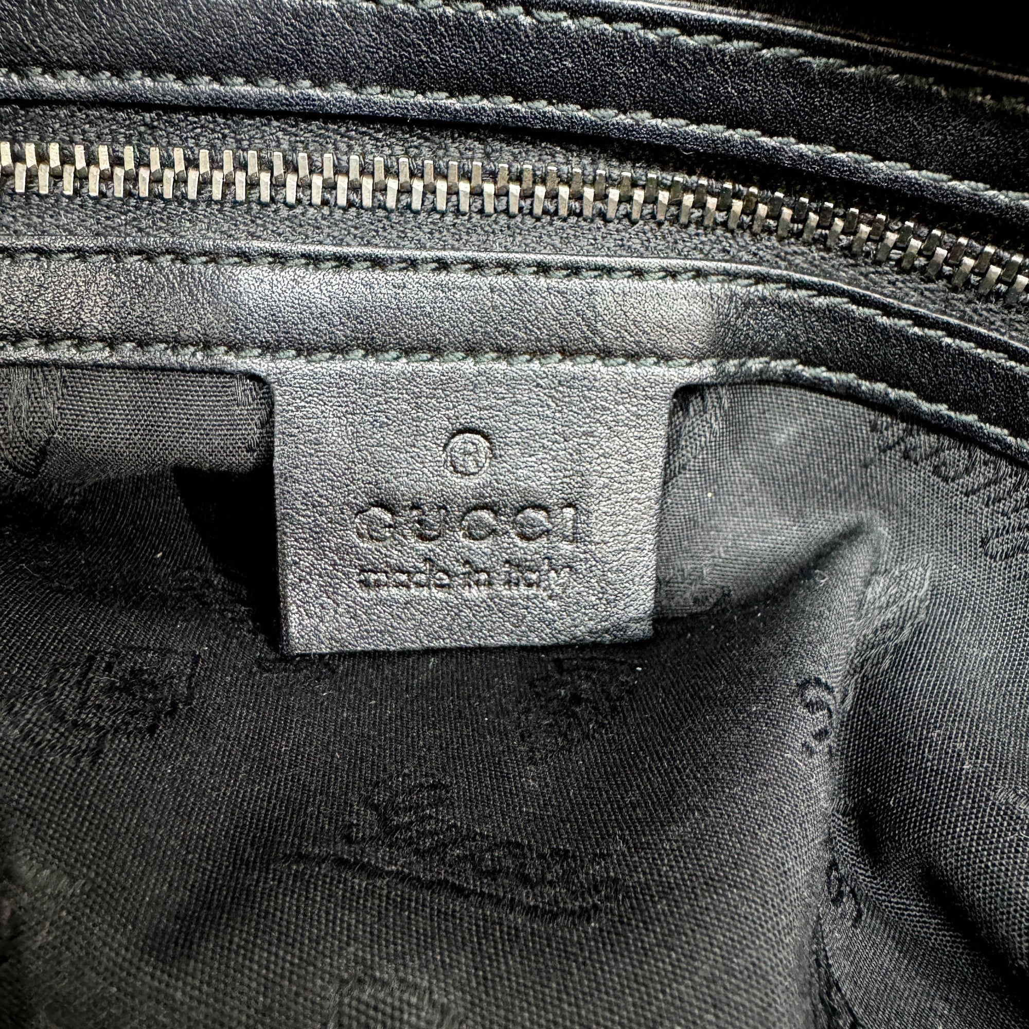 Studded Black Leather Shoulder Bag