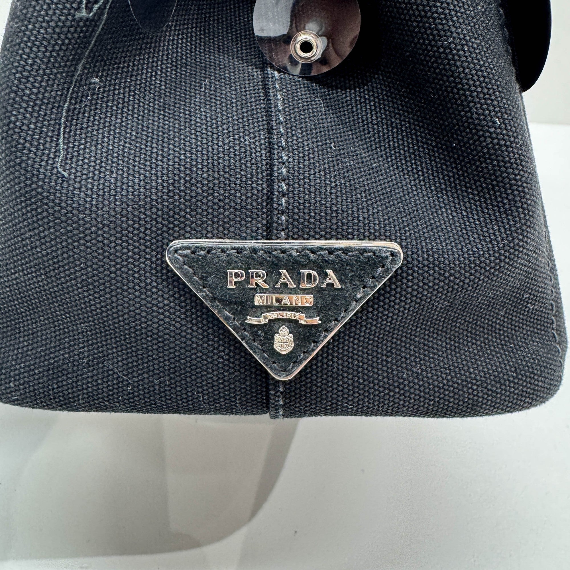 Sequin Fringe Black Canvas Two Way Bag