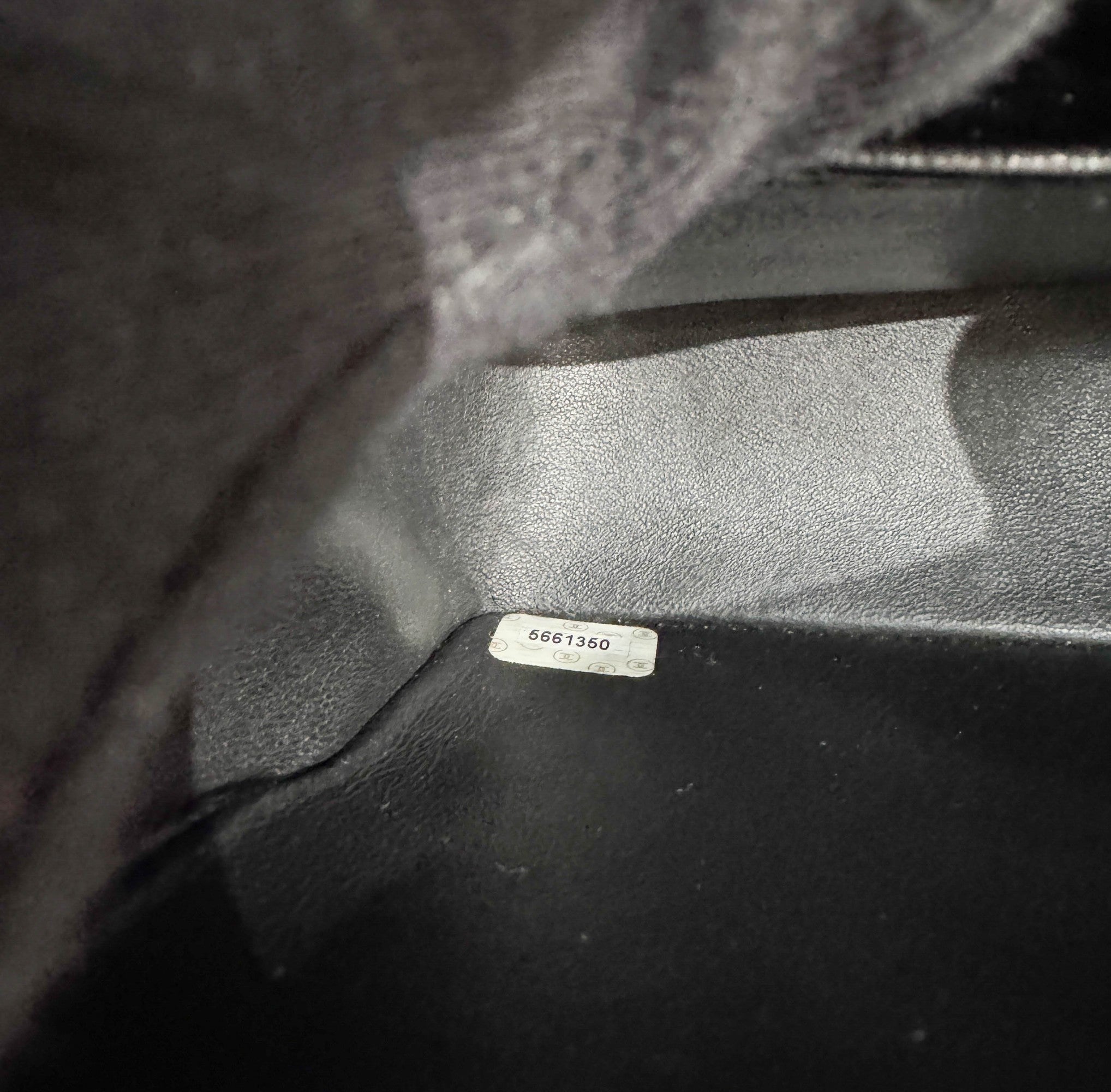 Mini Classic Flap Square Black Denim Shoulder Bag