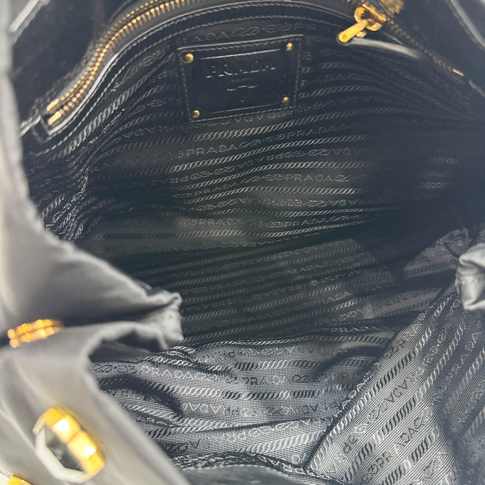 Canapa Bijou Black Nylon Tote Bag