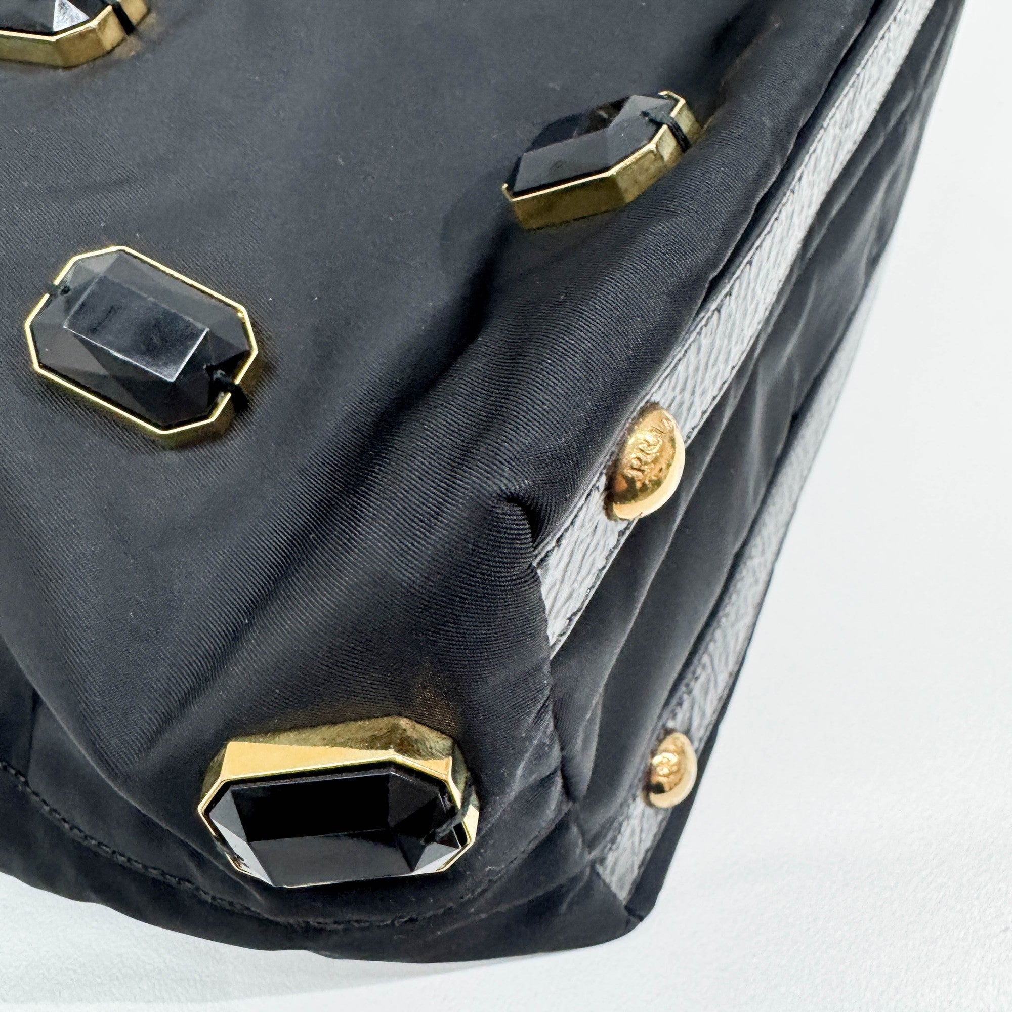 Canapa Bijou Black Nylon Tote Bag