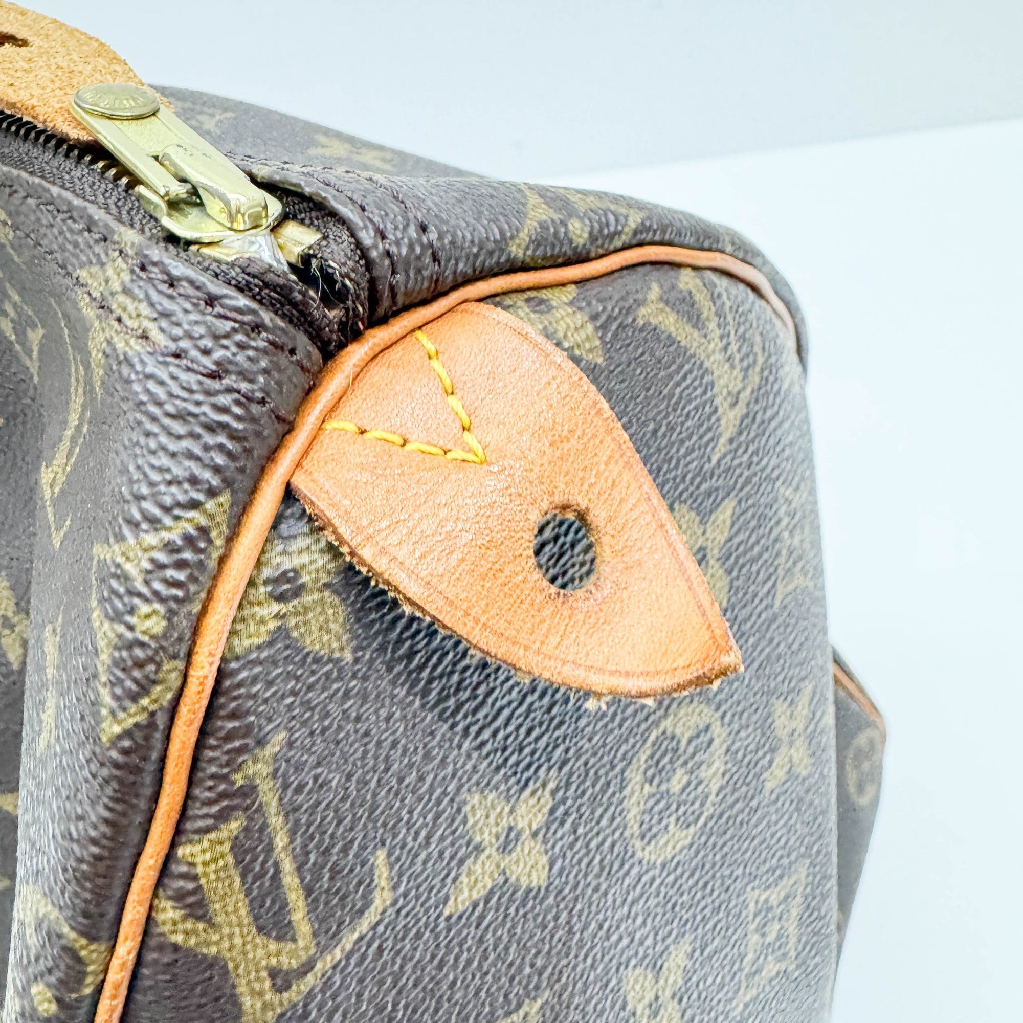 Speedy 40 Brown Monogram Canvas Hand Bag