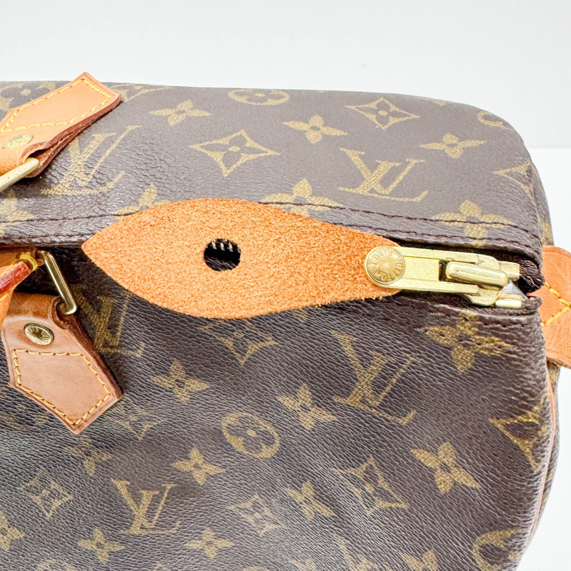 Speedy 40 Brown Monogram Canvas Hand Bag