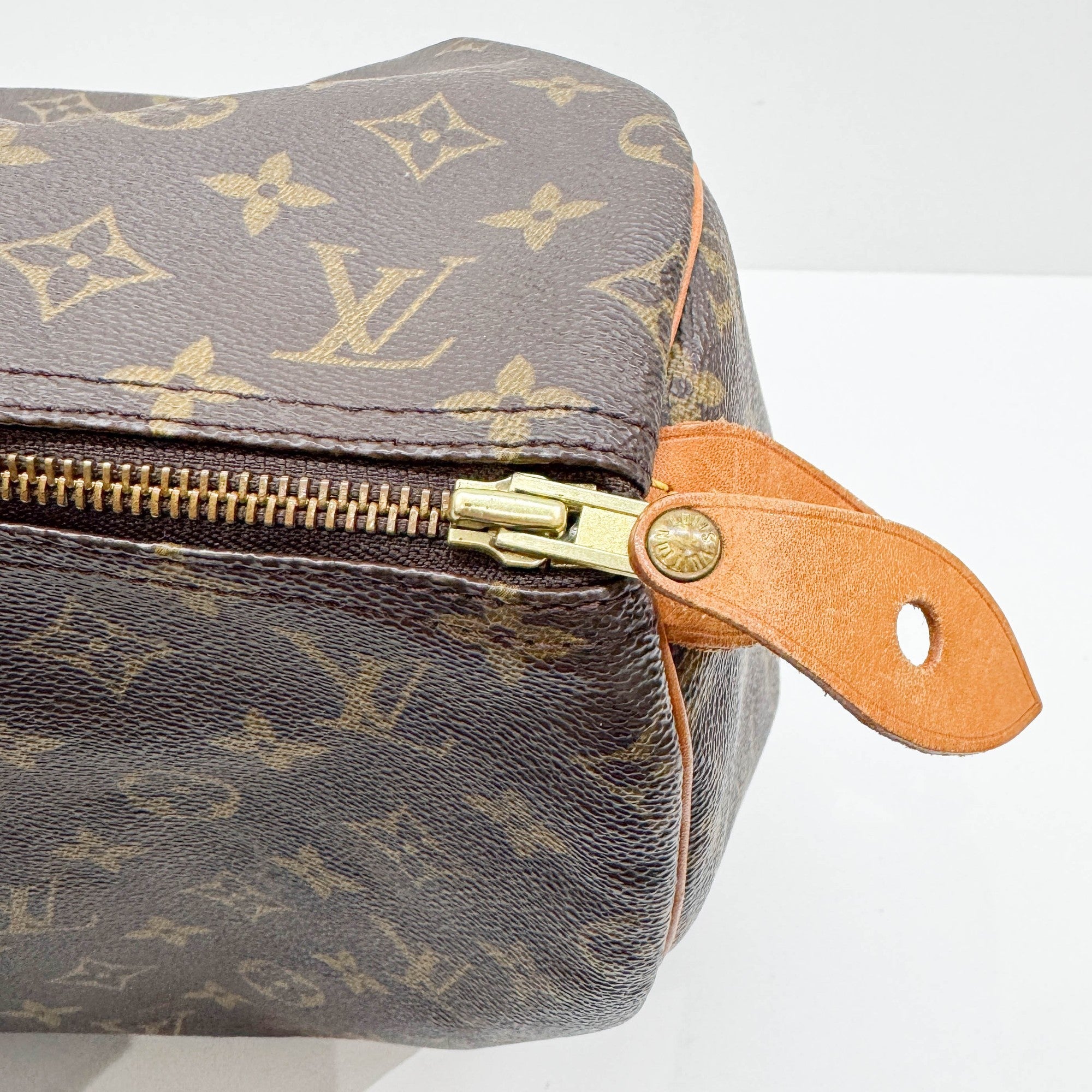 Speedy 40 Brown Monogram Canvas Hand Bag
