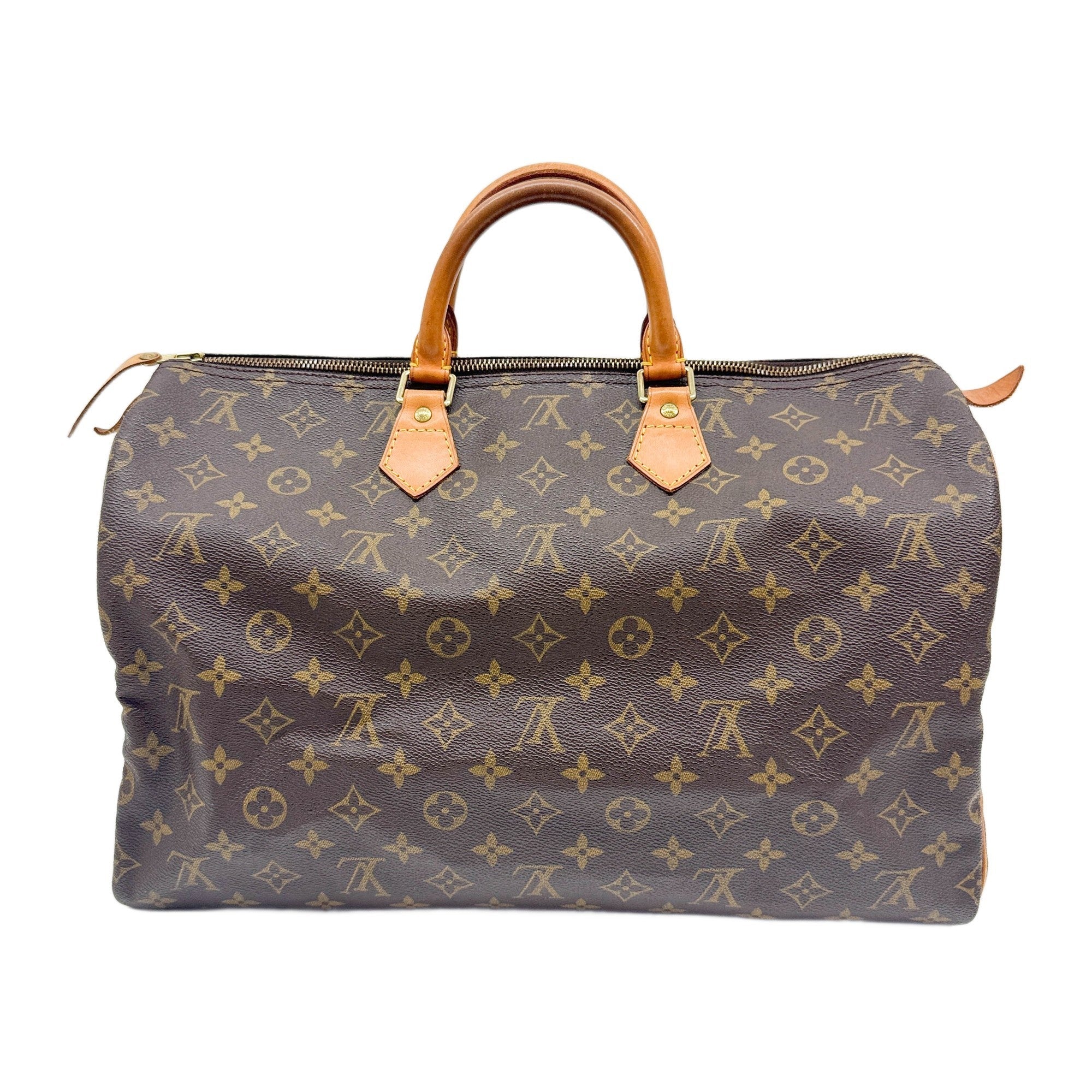 Speedy 40 Brown Monogram Canvas Hand Bag