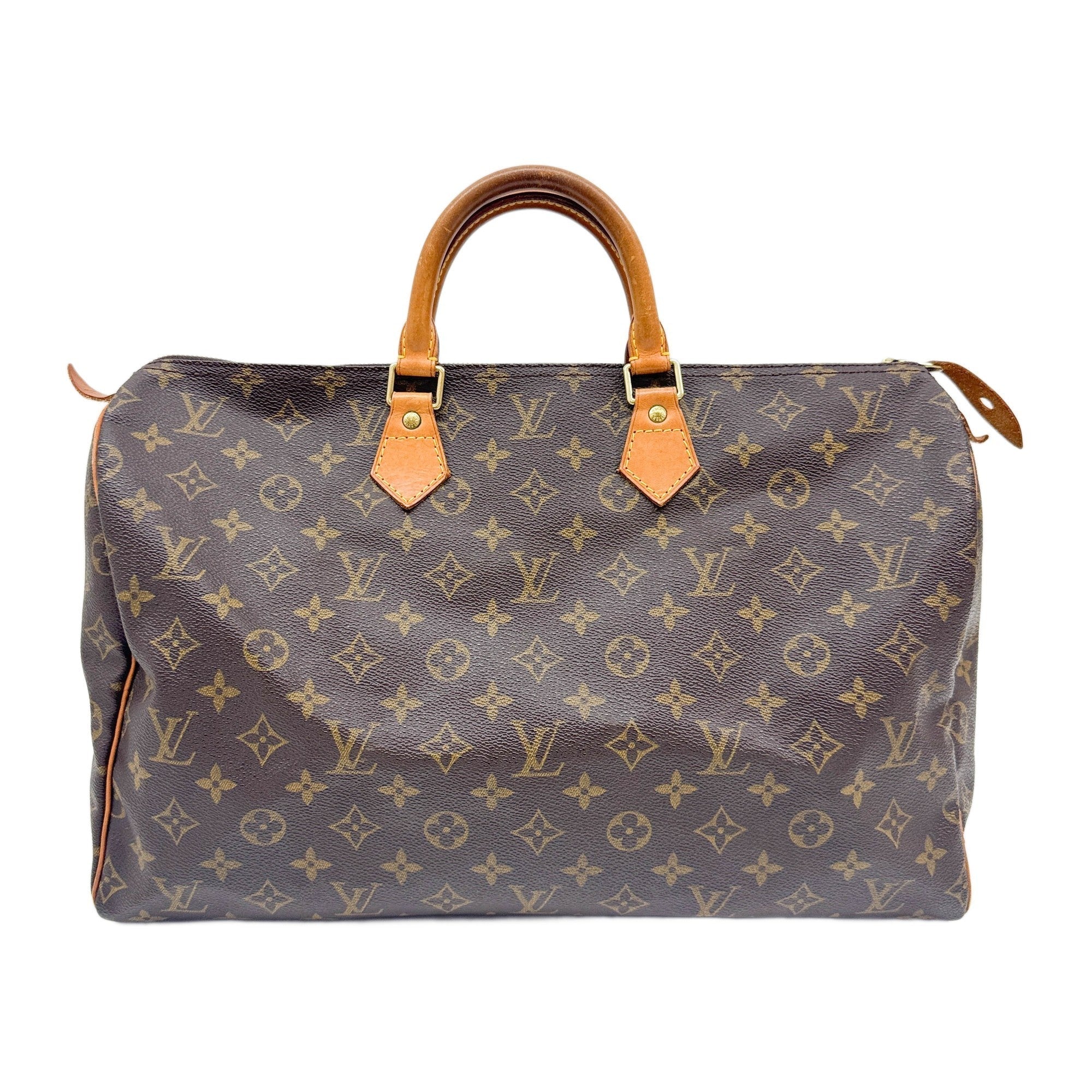 Speedy 40 Brown Monogram Canvas Hand Bag