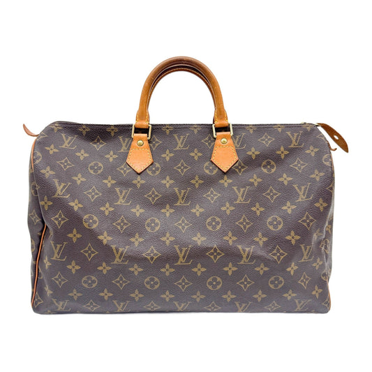 Speedy 40 Brown Monogram Canvas Hand Bag