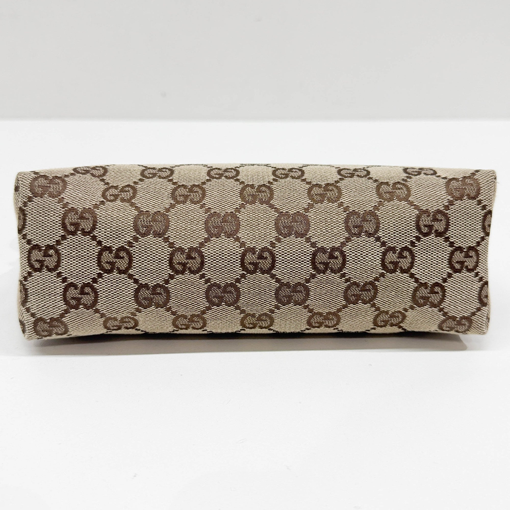 Tan GG Canvas Shoulder Bag