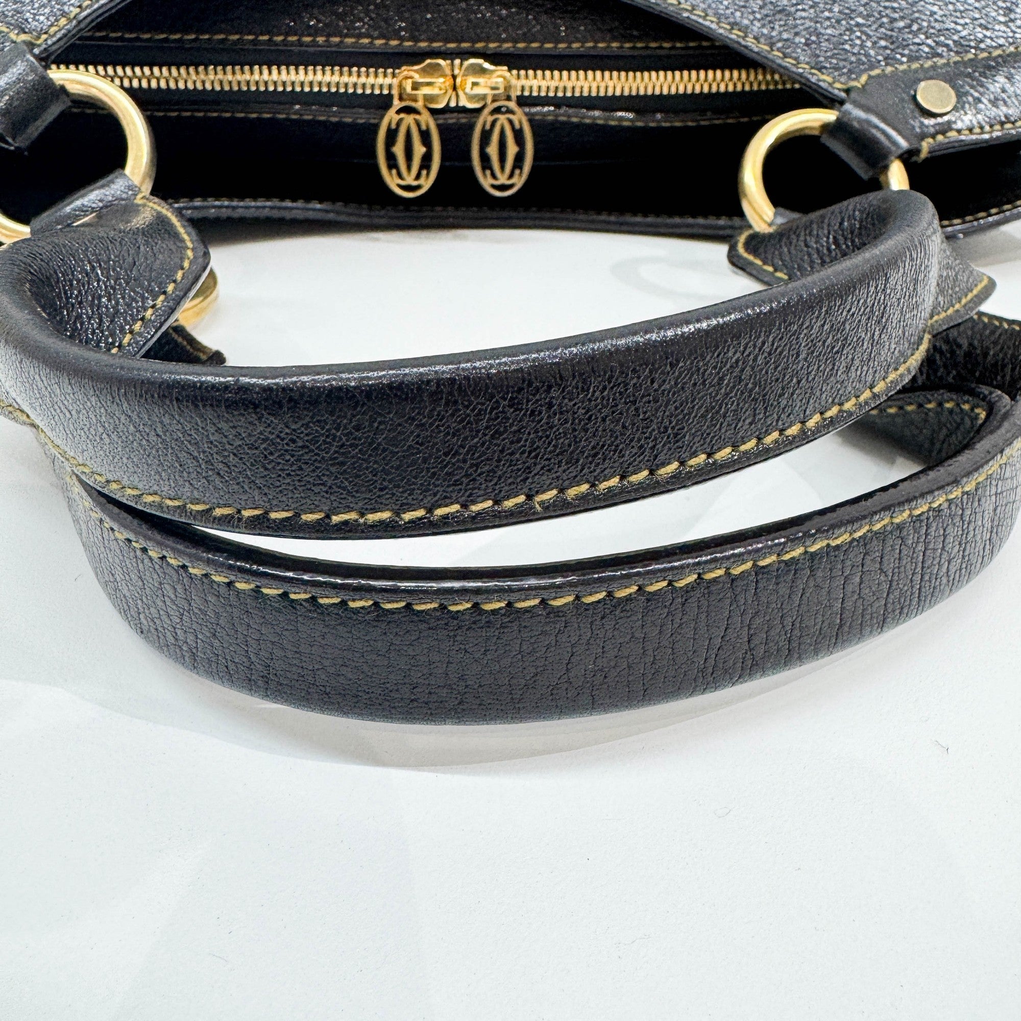 Marcello Black Leather Shoulder Bag