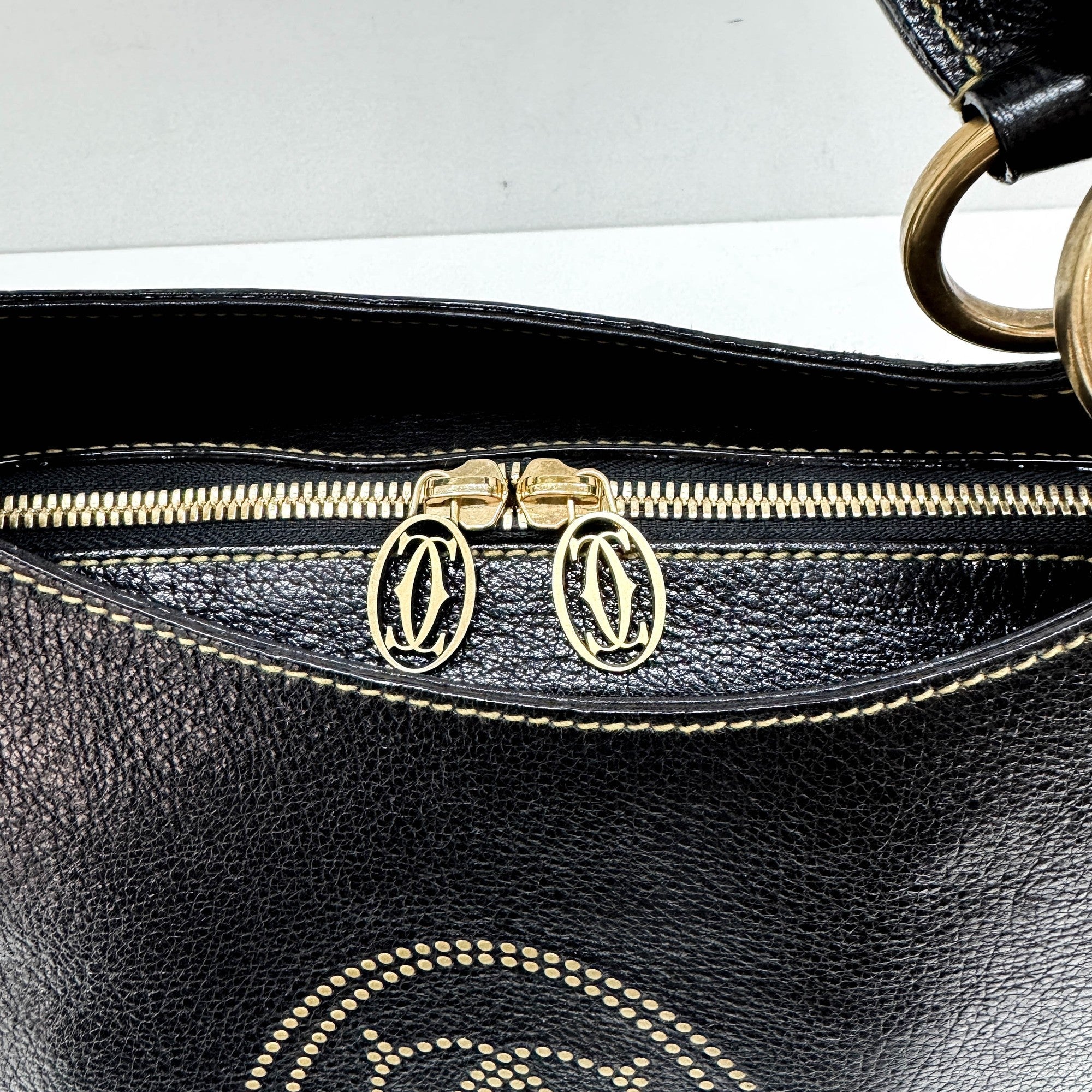 Marcello Black Leather Shoulder Bag