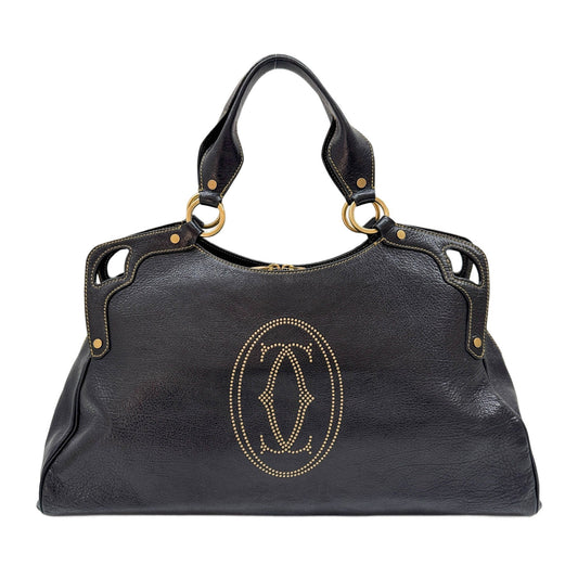 Marcello Black Leather Shoulder Bag