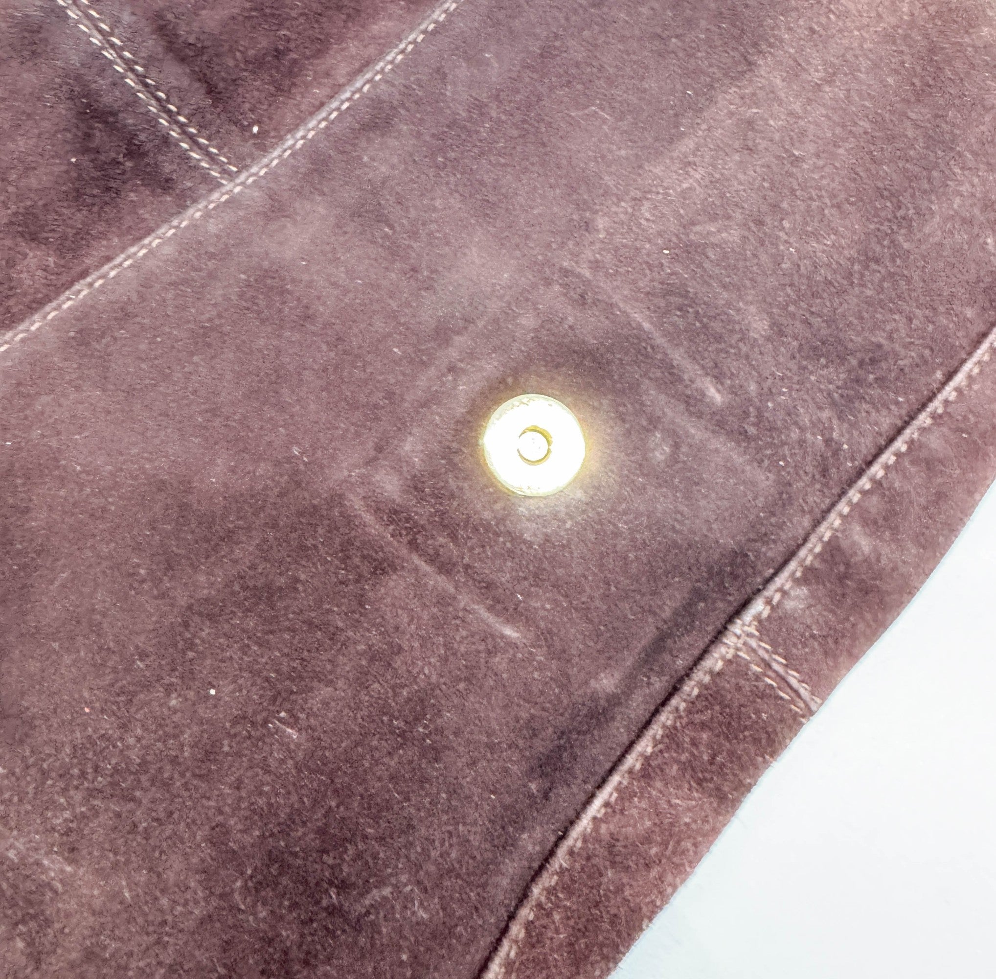 Baguette Brown Suede Shoulder Bag