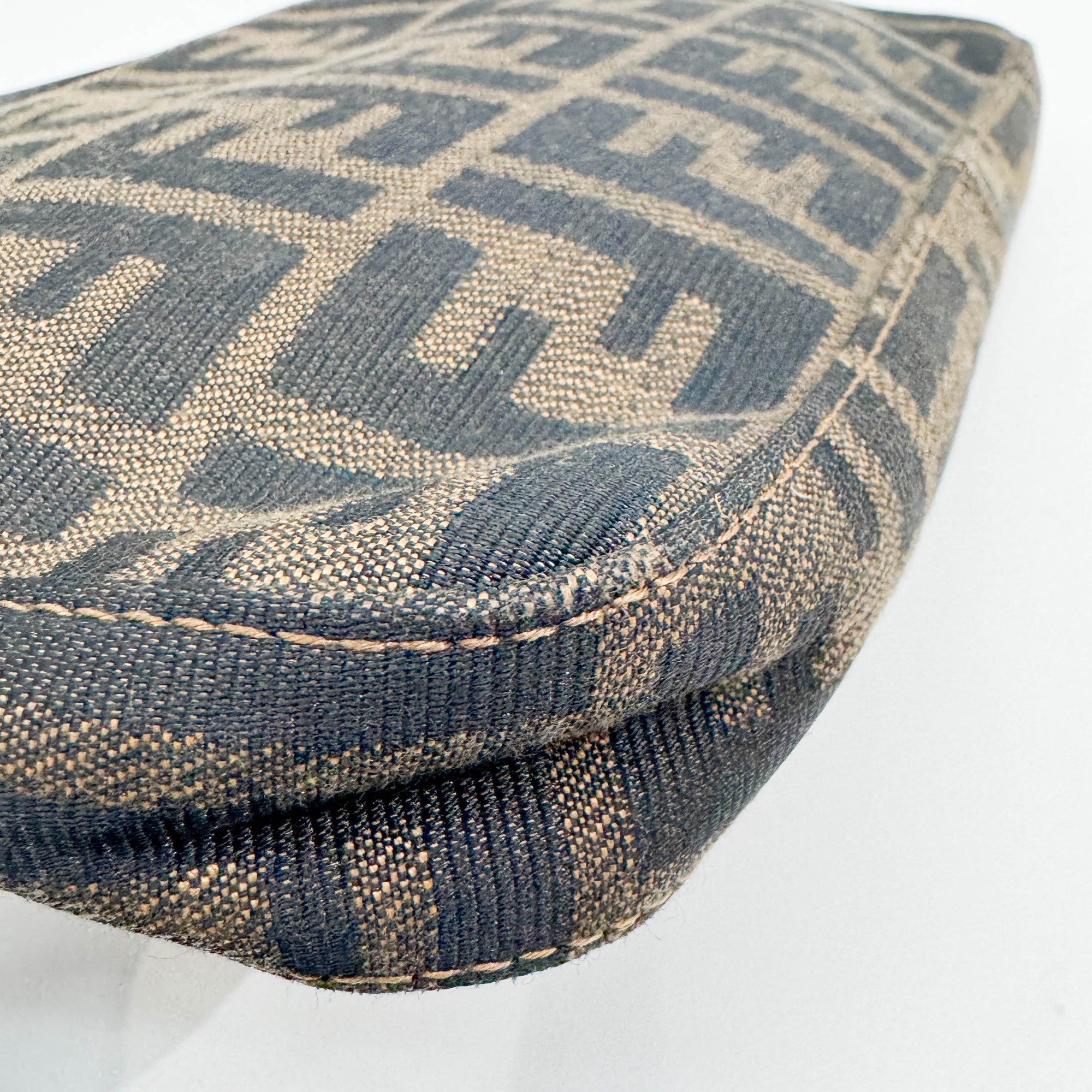 Brown Zucca Canvas Shoulder Bag