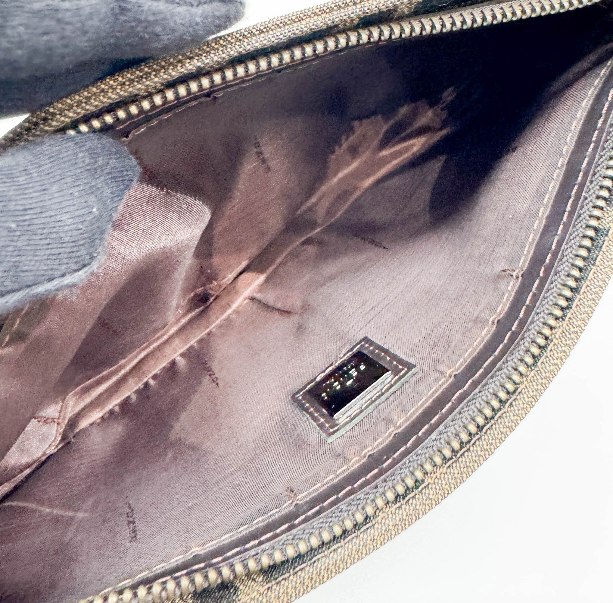 Brown Zucca Canvas Shoulder Bag