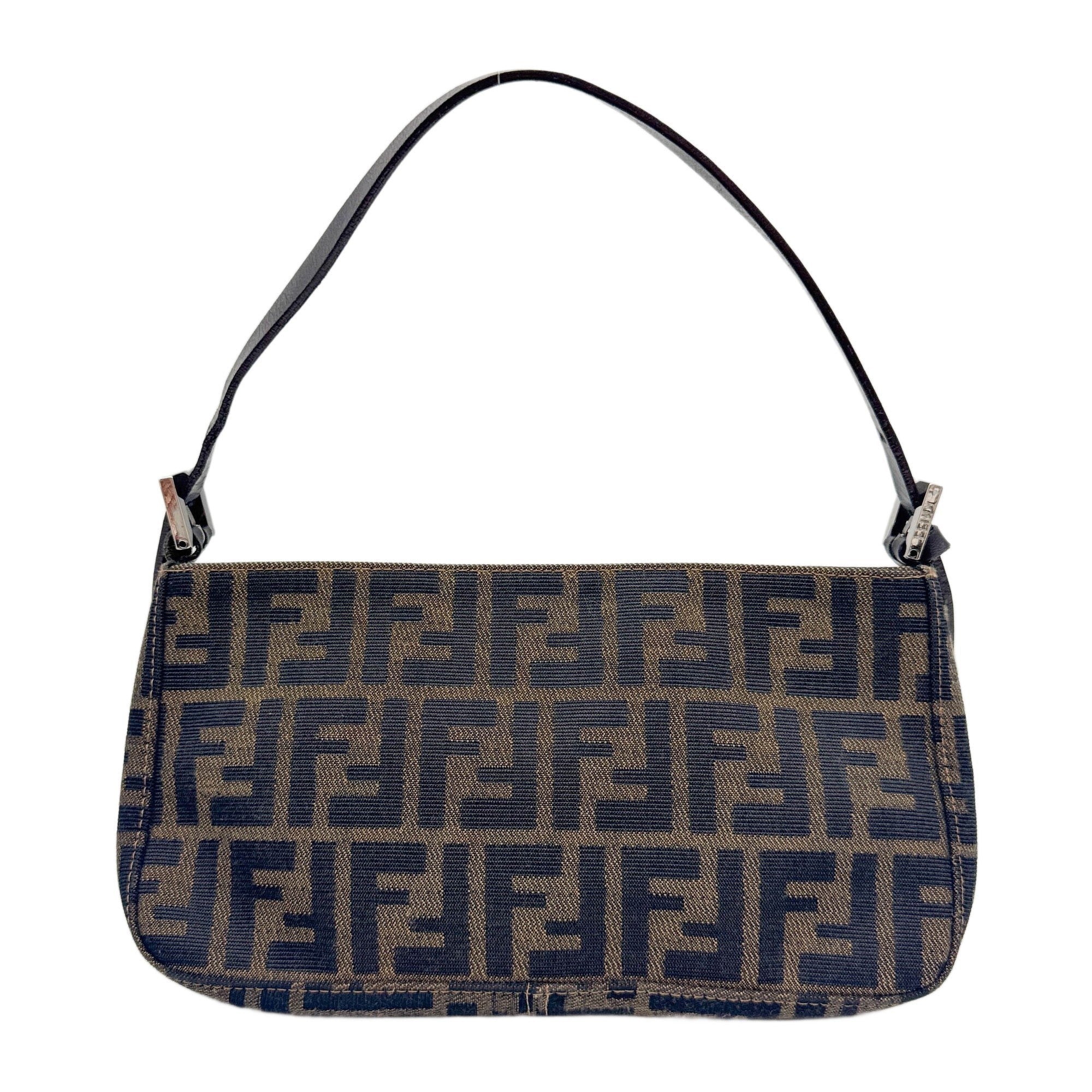 Brown Zucca Canvas Shoulder Bag