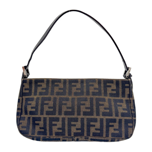 Brown Zucca Canvas Shoulder Bag