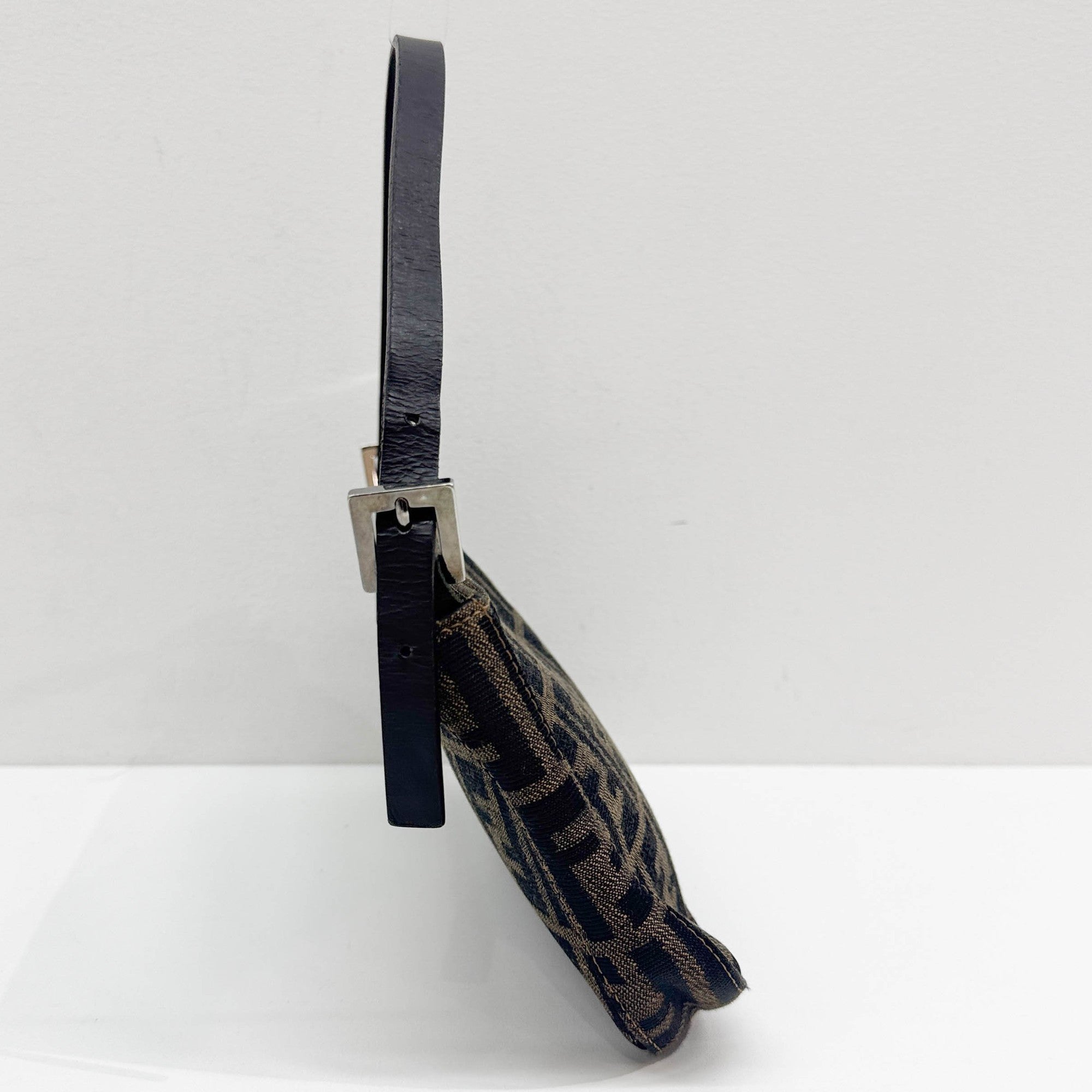 Brown Zucca Canvas Shoulder Bag