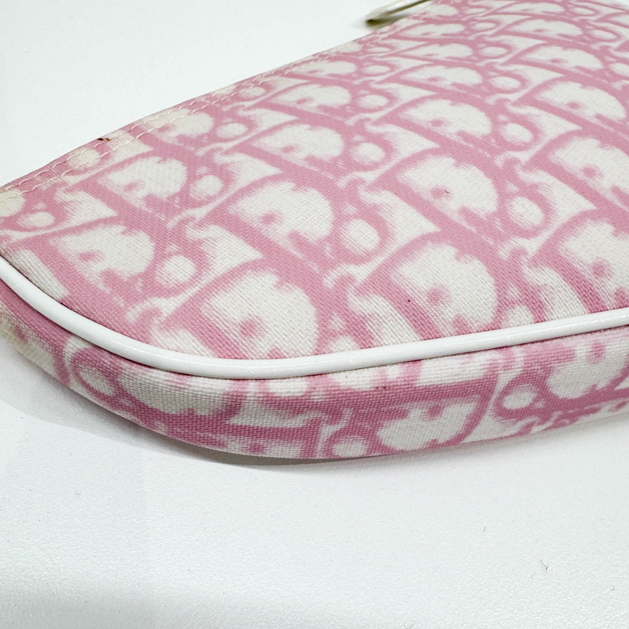 Saddle Pouch Pink Trotter Canvas Shoulder Bag