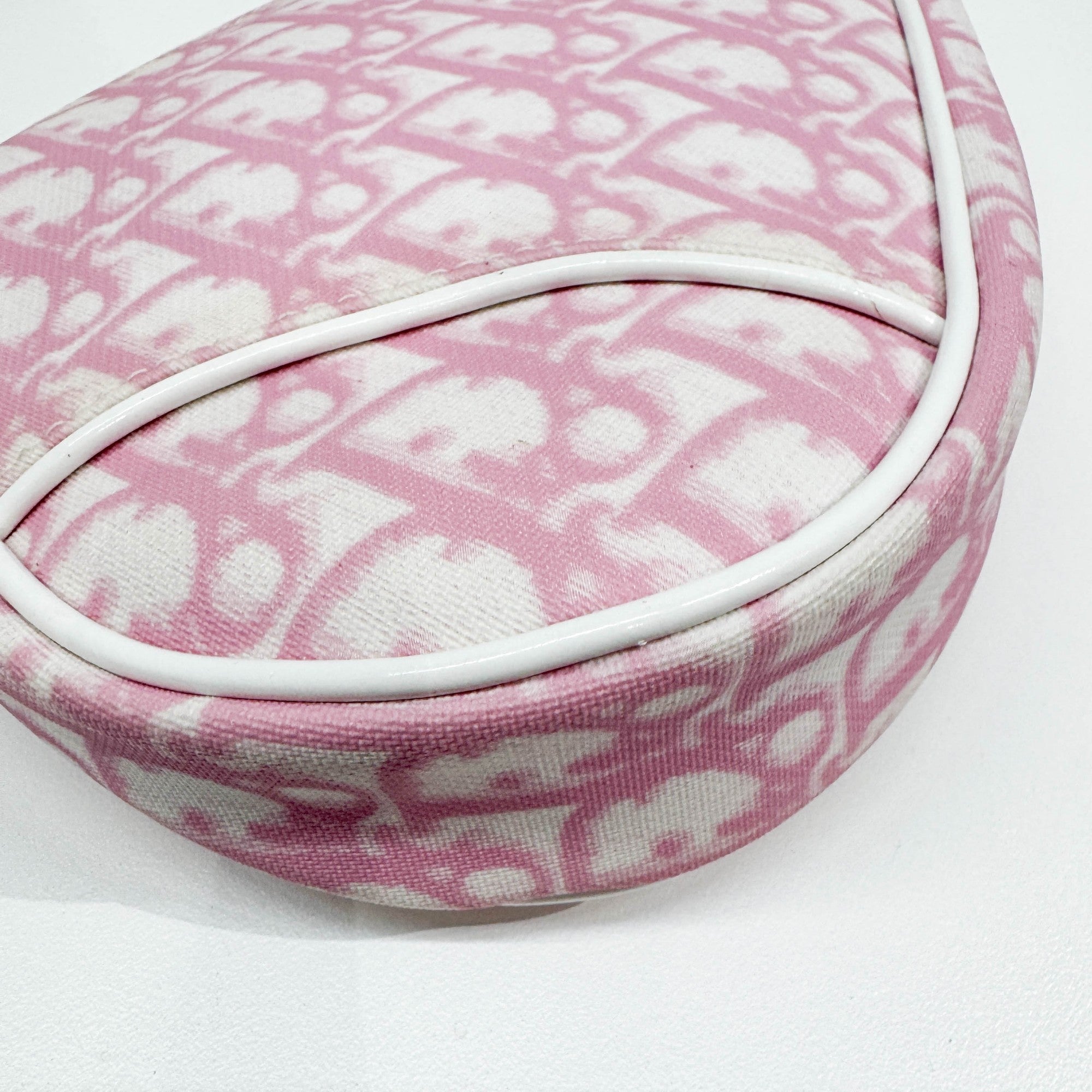 Saddle Pouch Pink Trotter Canvas Shoulder Bag