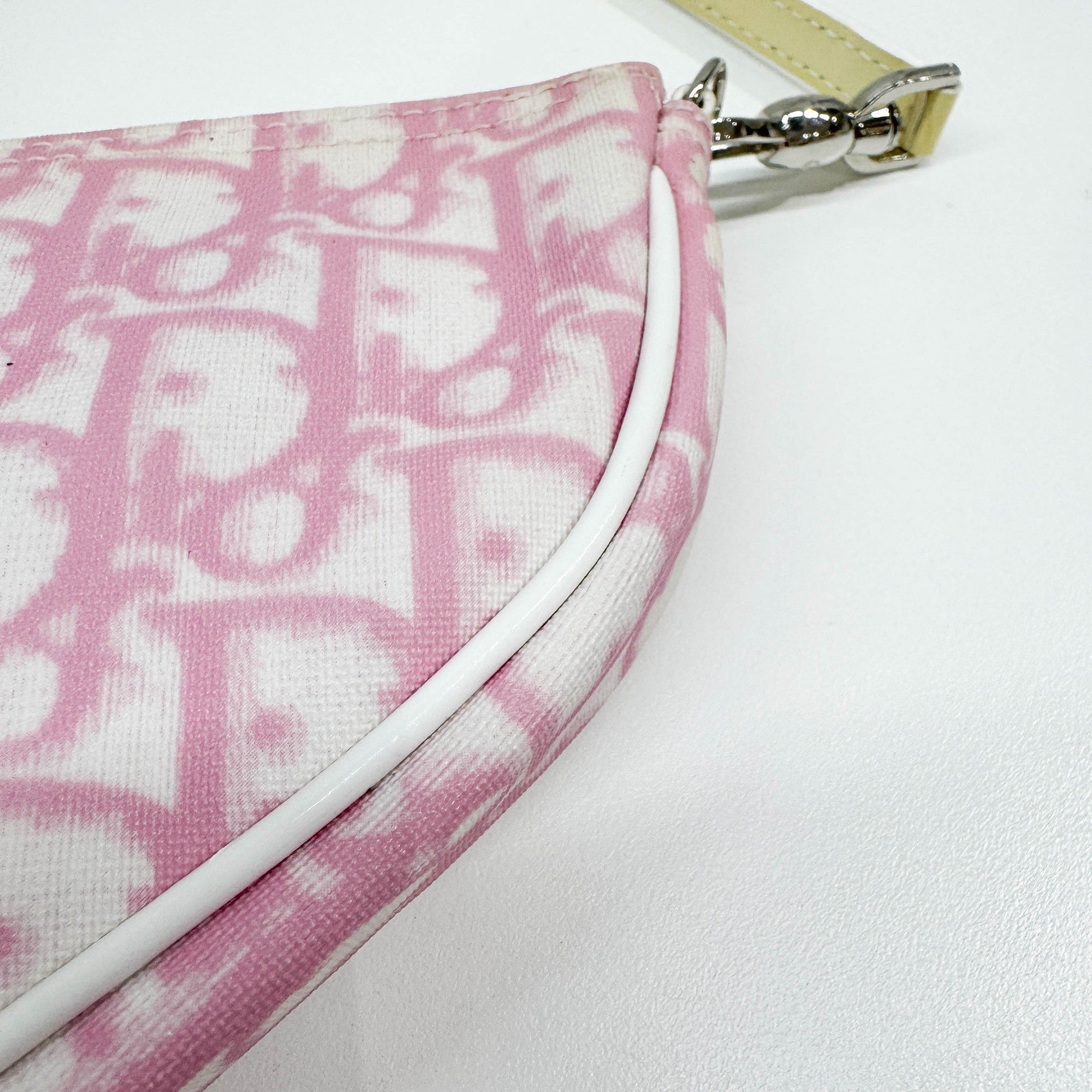 Saddle Pouch Pink Trotter Canvas Shoulder Bag