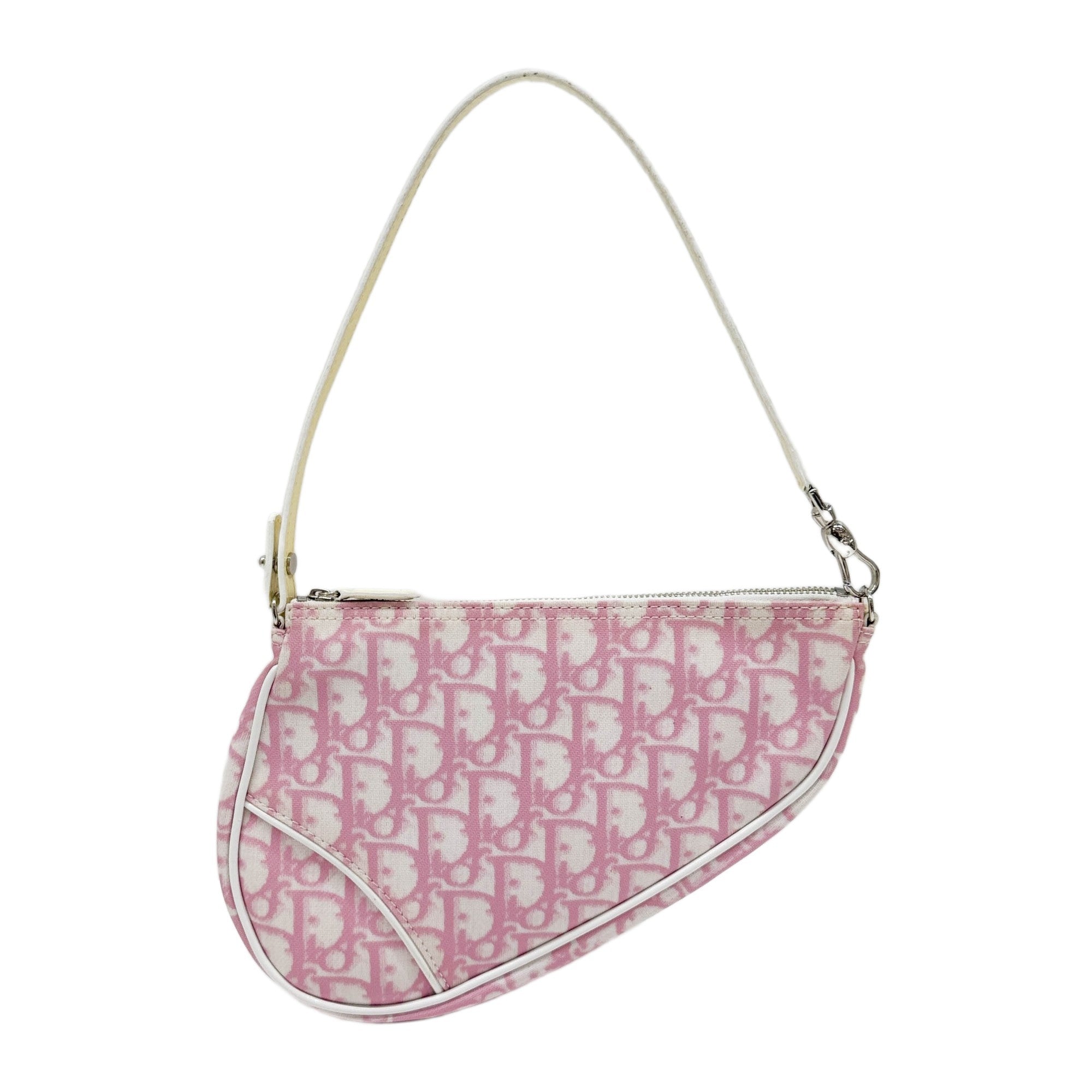 Saddle Pouch Pink Trotter Canvas Shoulder Bag