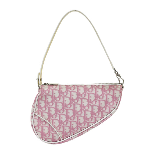 Saddle Pouch Pink Trotter Canvas Shoulder Bag