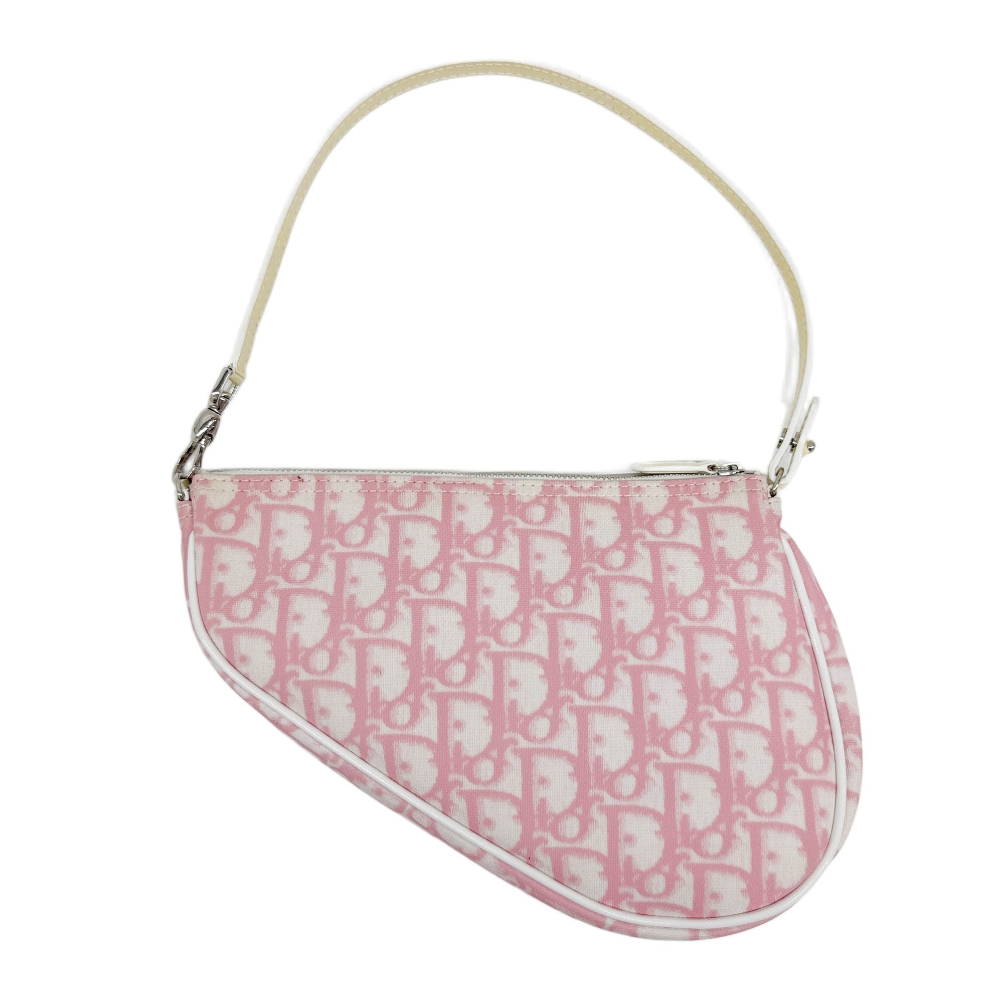 Saddle Pouch Pink Trotter Canvas Shoulder Bag