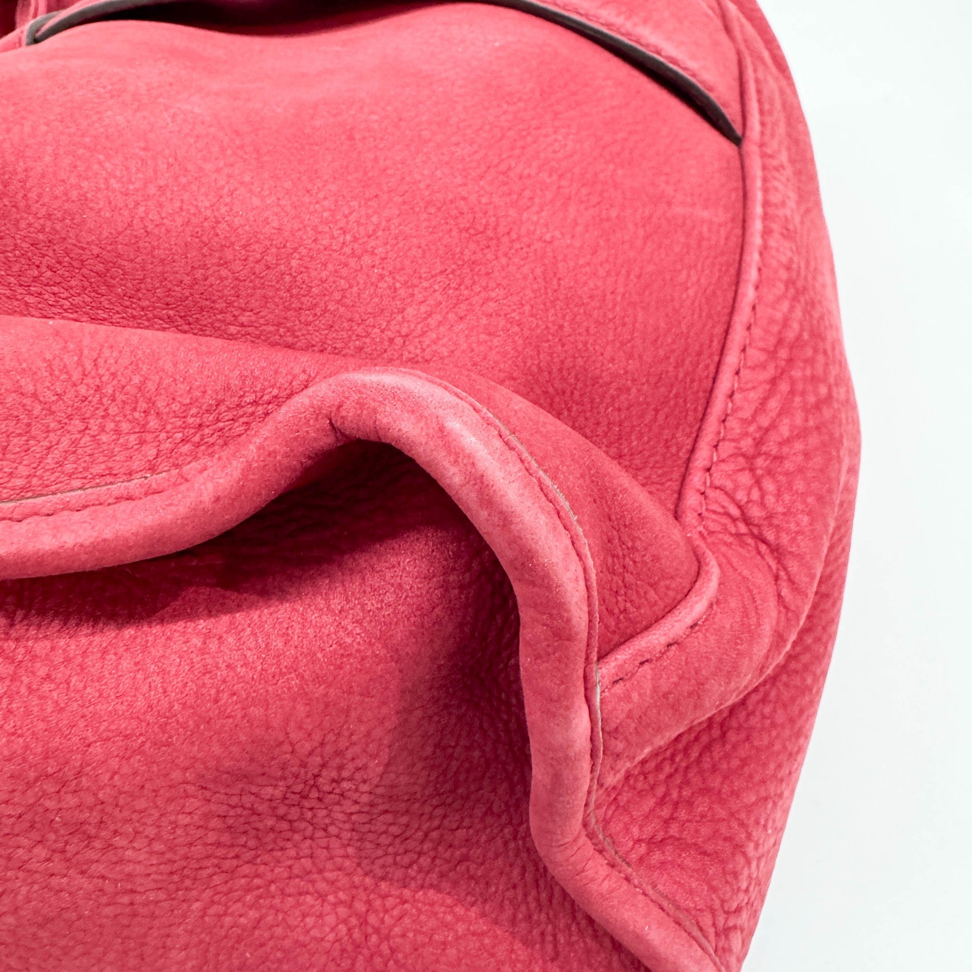 Stirrup Cherry Leather Shoulder Bag