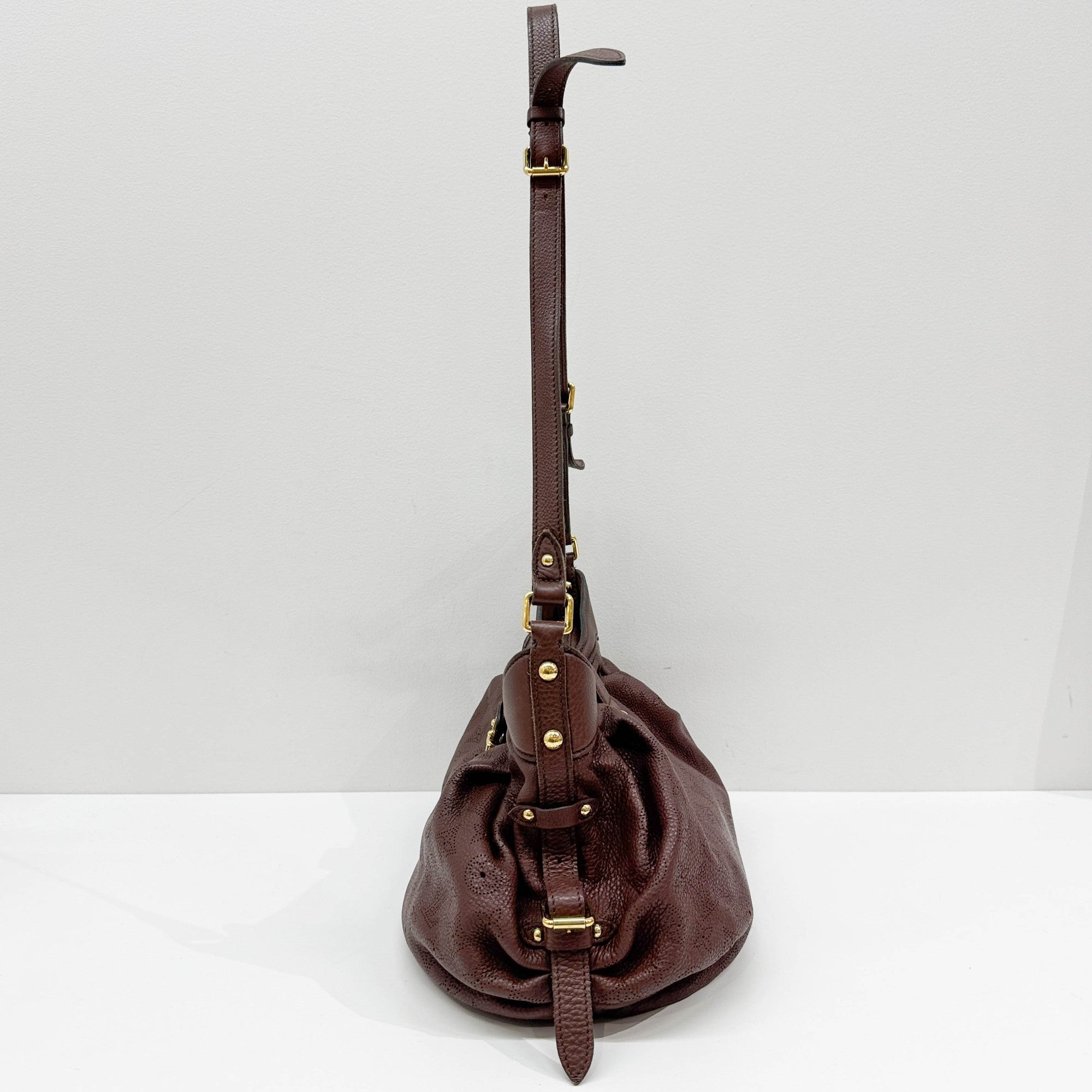 Mahina Brown Leather Crossbody Bag