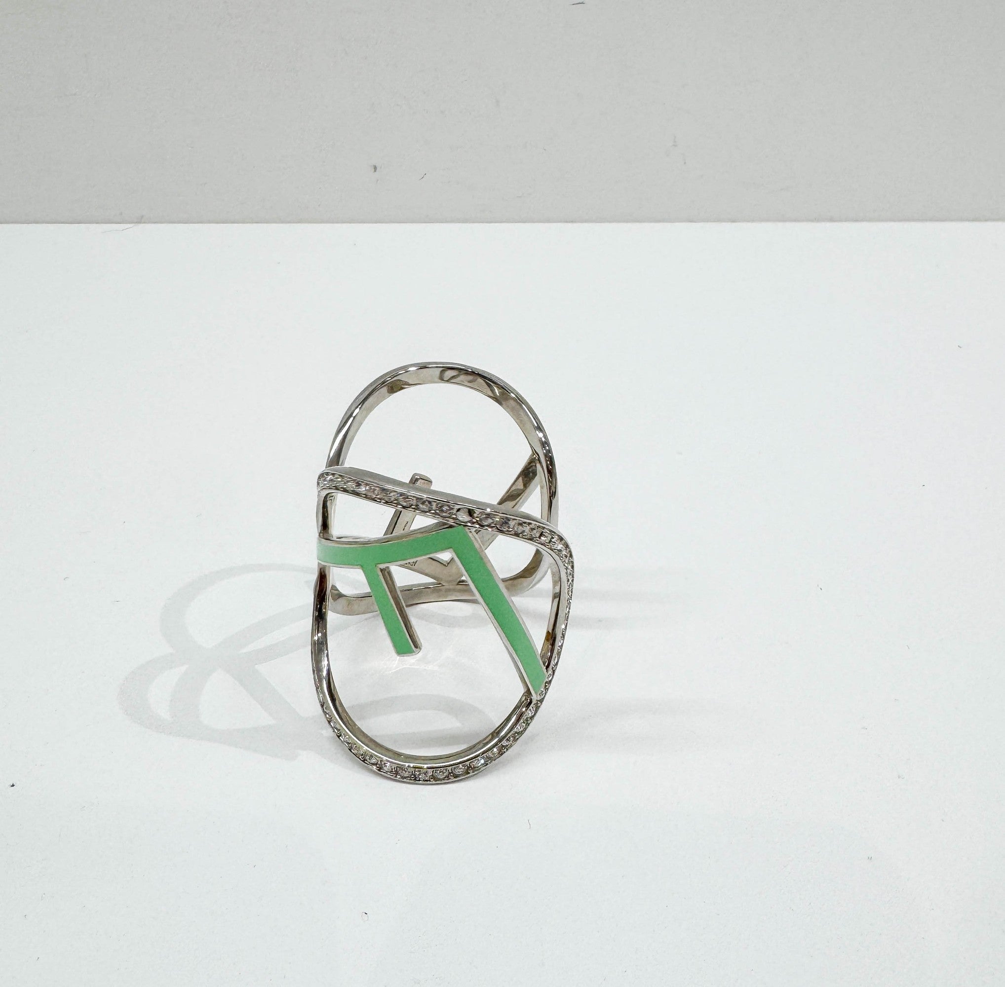 Silver Bejewelled Bangle