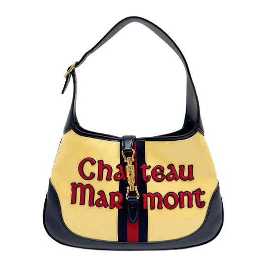 Jackie Yellow Chateau Marmont Canvas Shoulder Bag