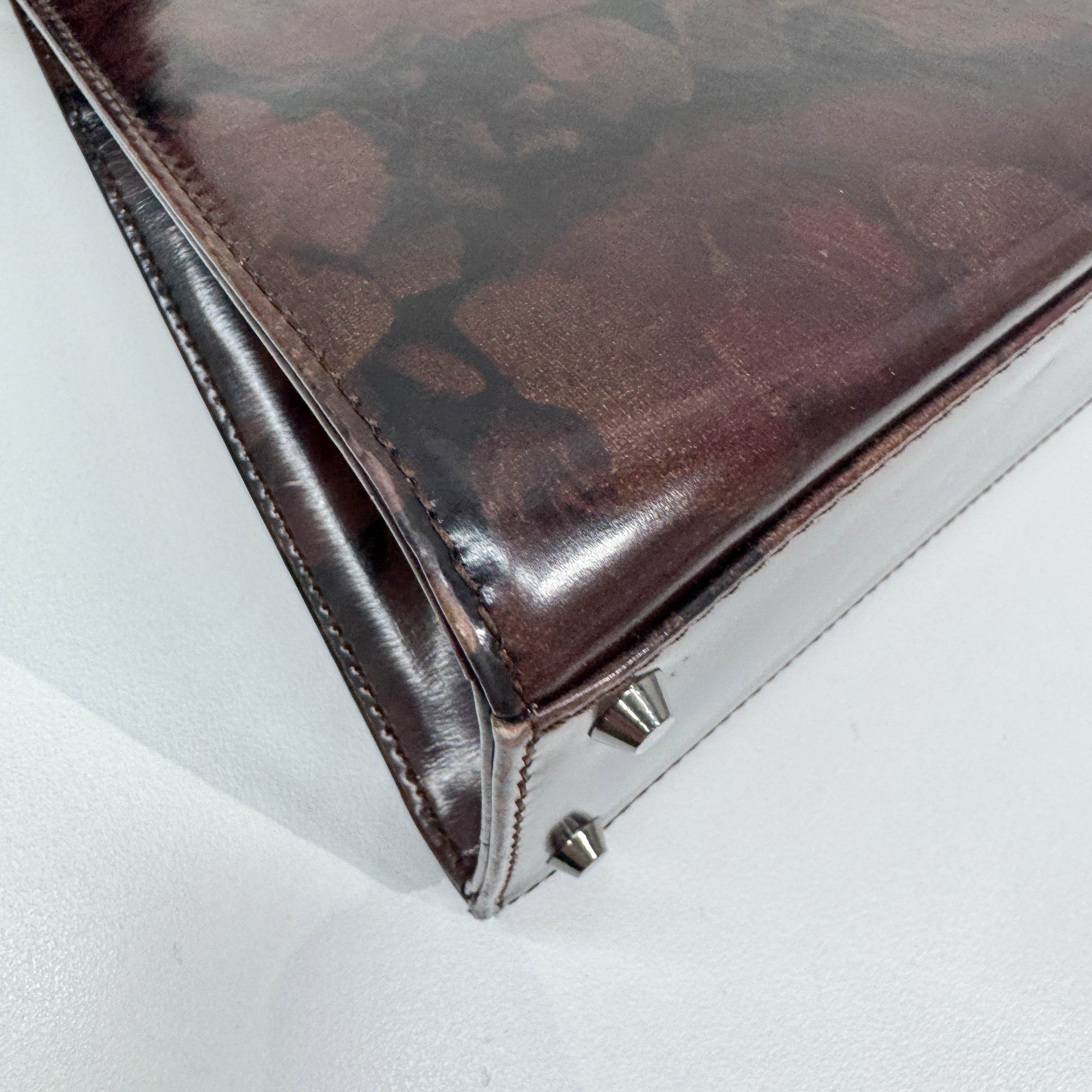 Multicolor Floral Leather Hand Bag