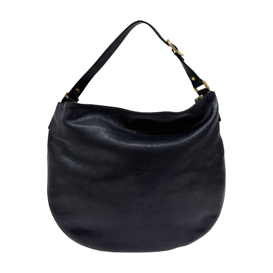 Blondie Black GG Canvas Leather Shoulder Bag
