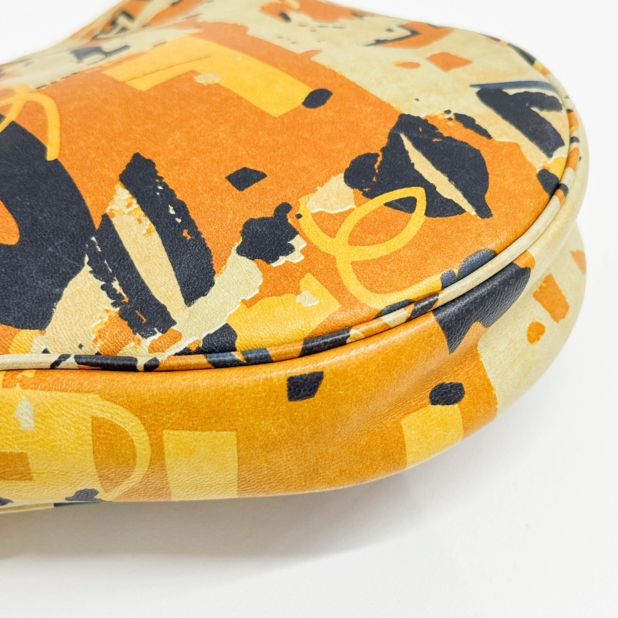 Saddle Pouch Multicolor Leather Shoulder Bag