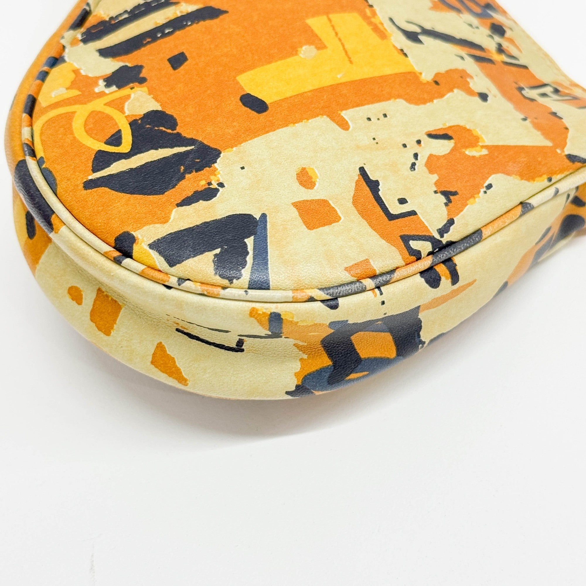 Saddle Pouch Multicolor Leather Shoulder Bag