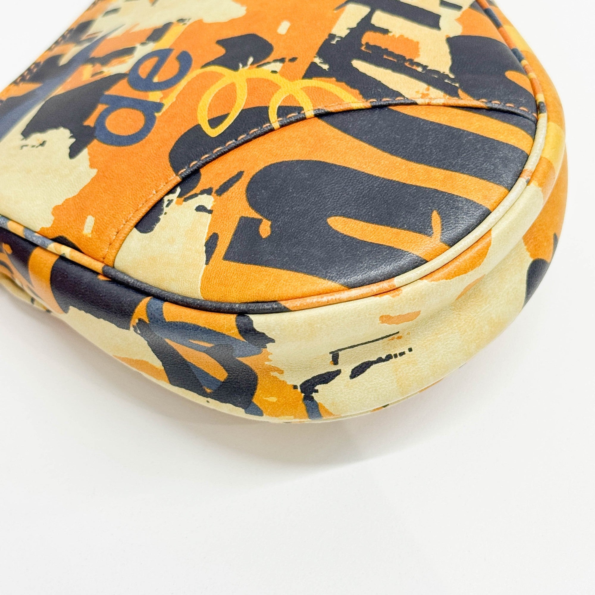 Saddle Pouch Multicolor Leather Shoulder Bag