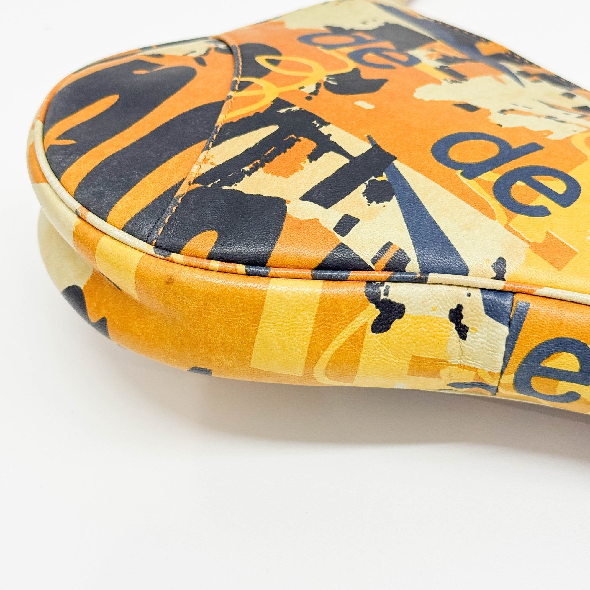 Saddle Pouch Multicolor Leather Shoulder Bag