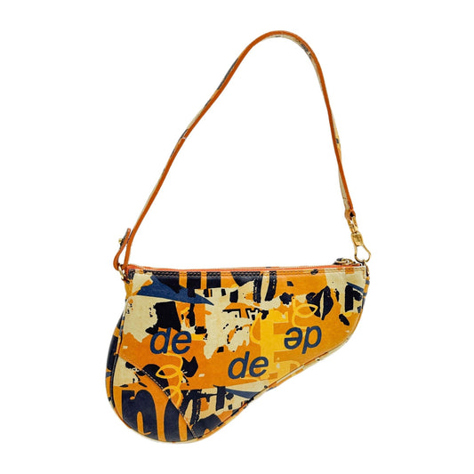 Saddle Pouch Multicolor Leather Shoulder Bag