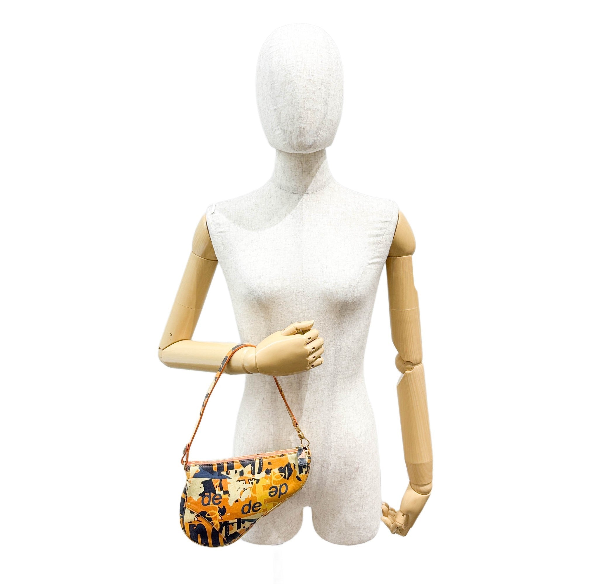 Saddle Pouch Multicolor Leather Shoulder Bag