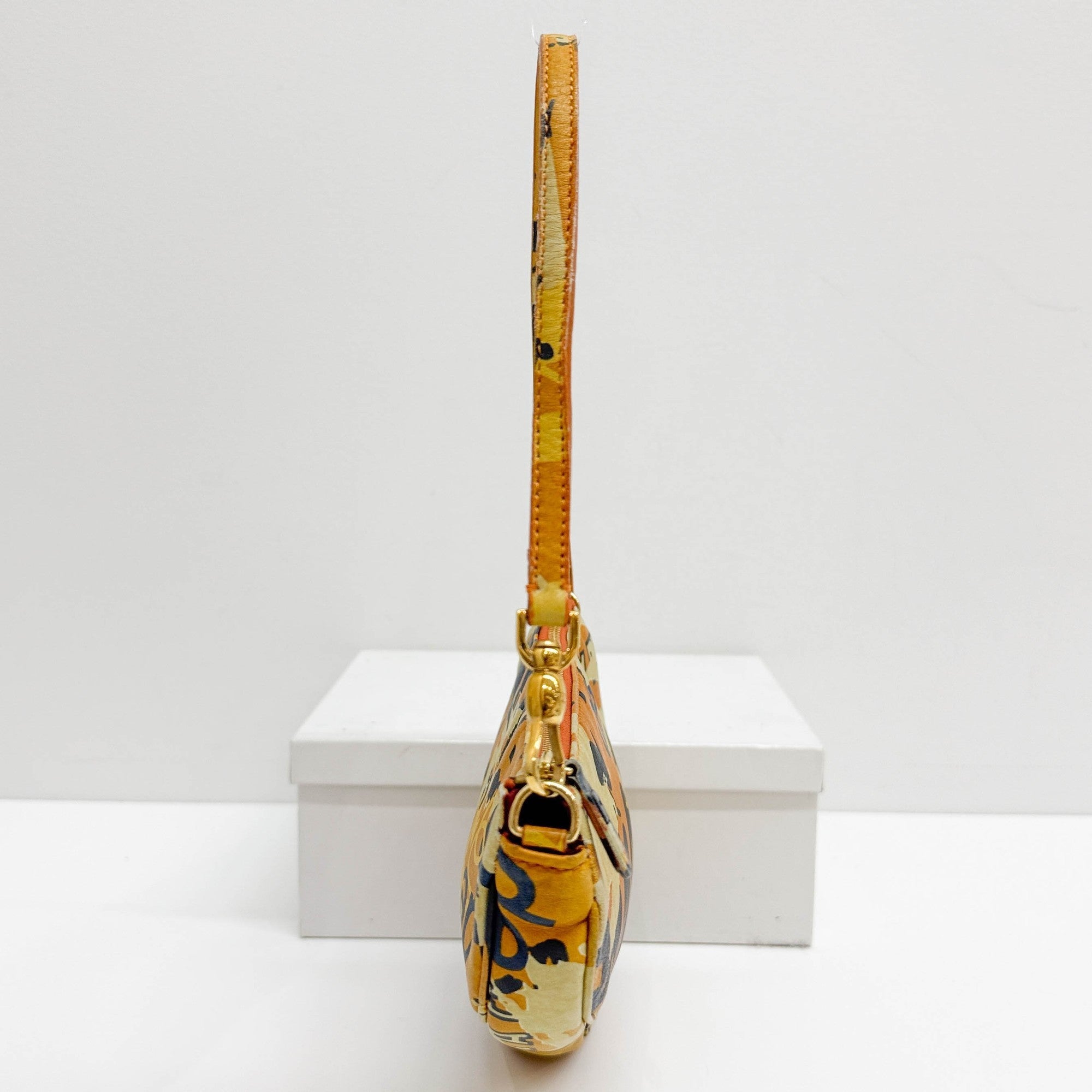 Saddle Pouch Multicolor Leather Shoulder Bag