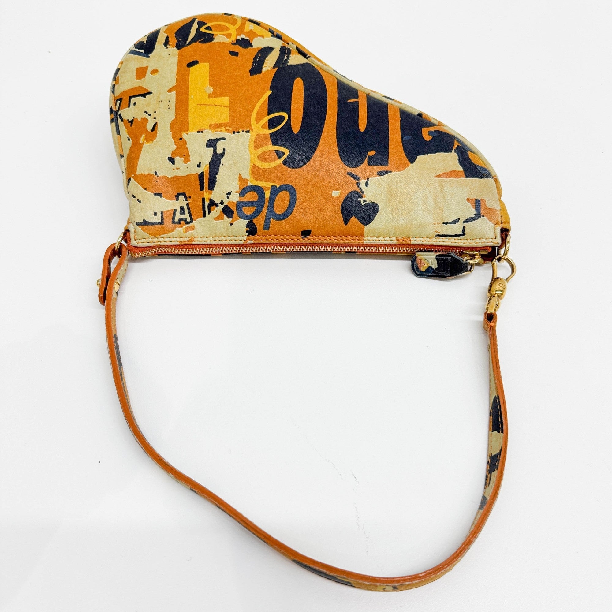 Saddle Pouch Multicolor Leather Shoulder Bag