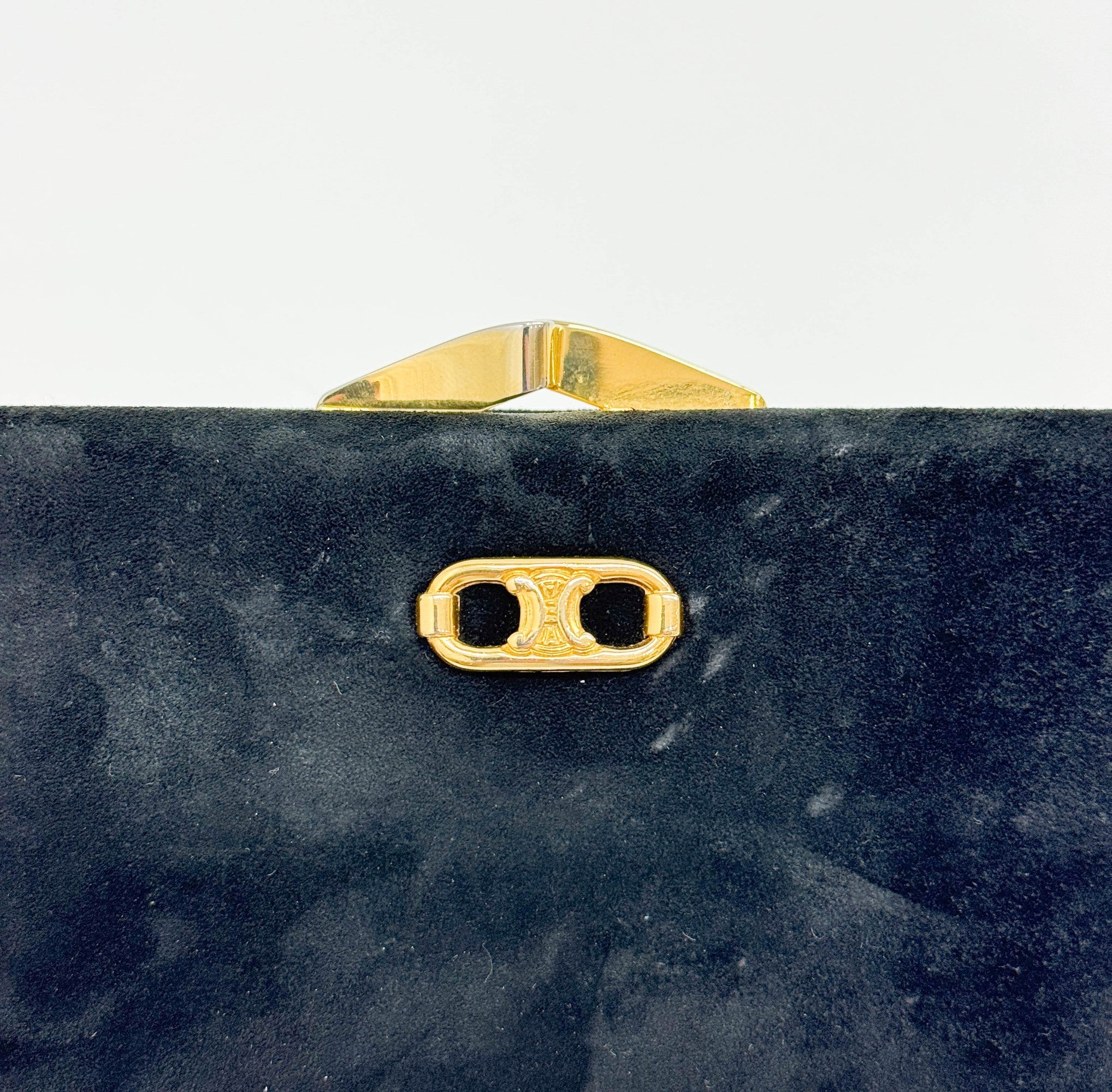 Crécy Black Suede Two Way Bag