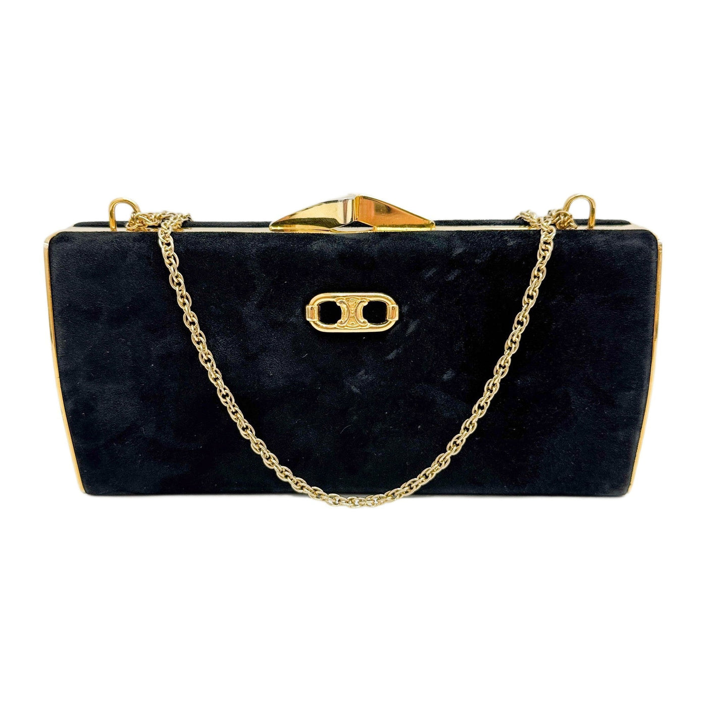 Crécy Black Suede Two Way Bag