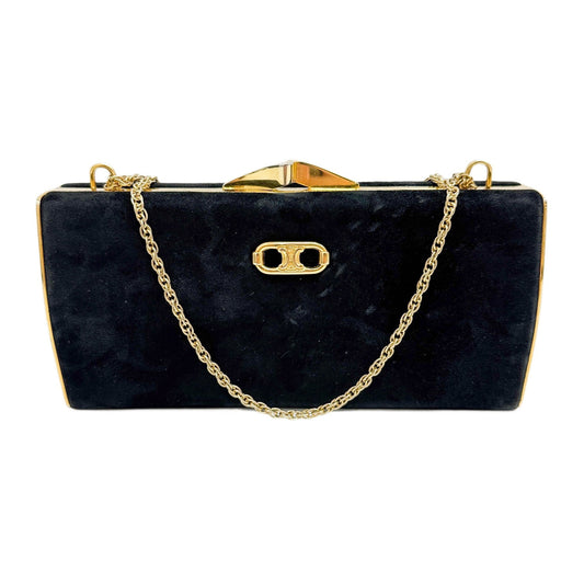 Crécy Black Suede Two Way Bag