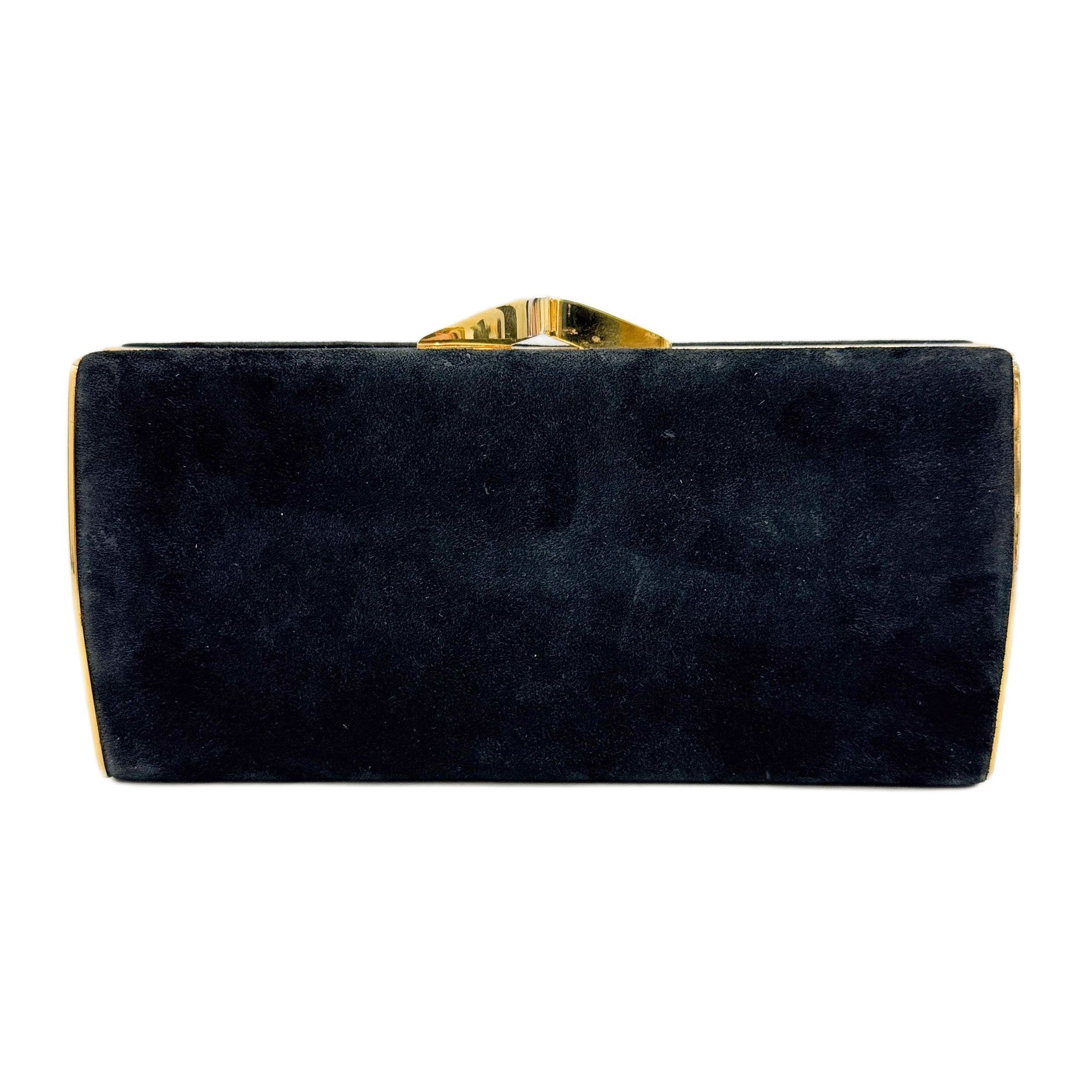 Crécy Black Suede Two Way Bag