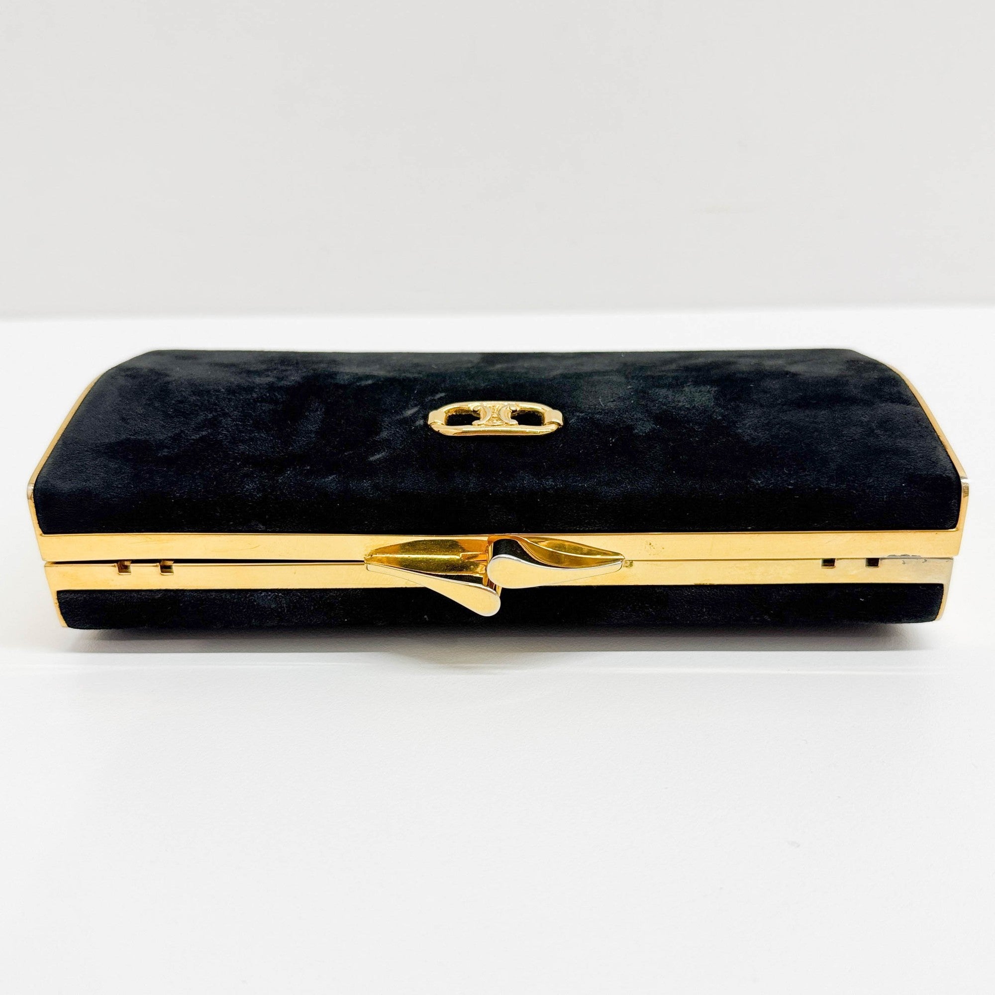 Crécy Black Suede Two Way Bag