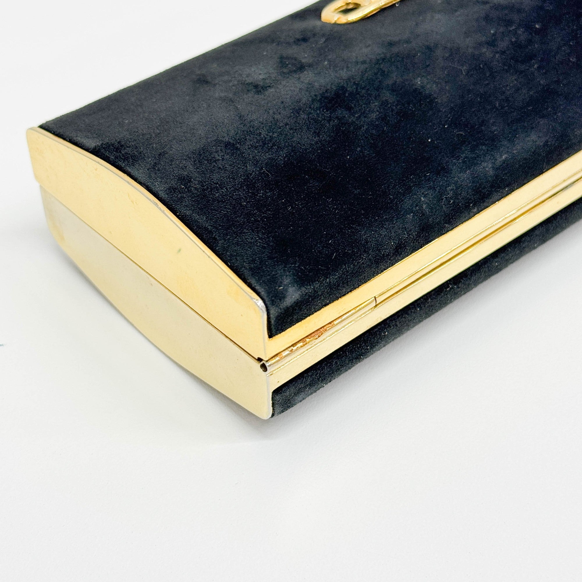 Crécy Black Suede Two Way Bag